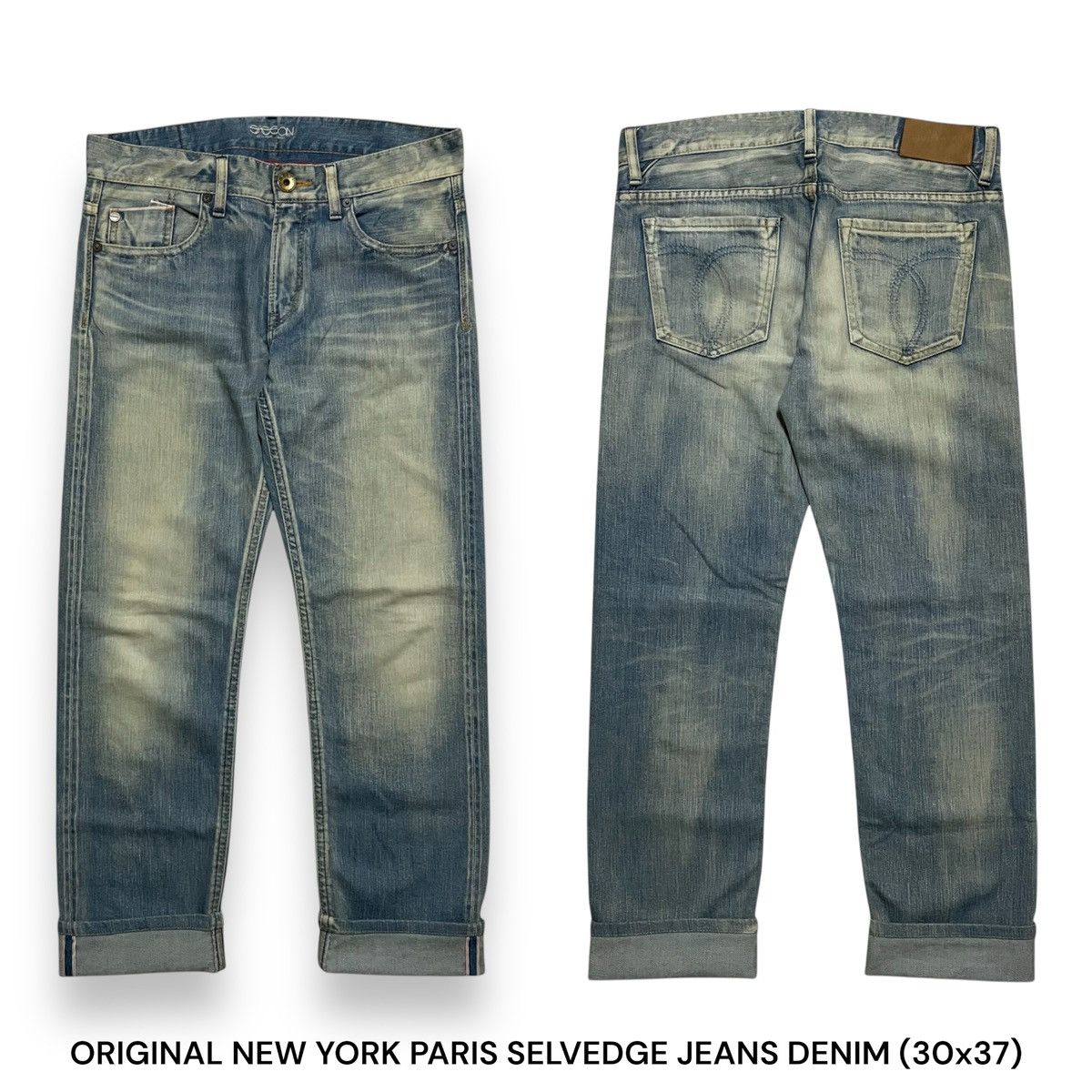 Japanese Brand ORIGINAL NEW YORK PARIS SELVEDGE JEANS DENIM Size US 30 / EU 46 - 1 Thumbnail
