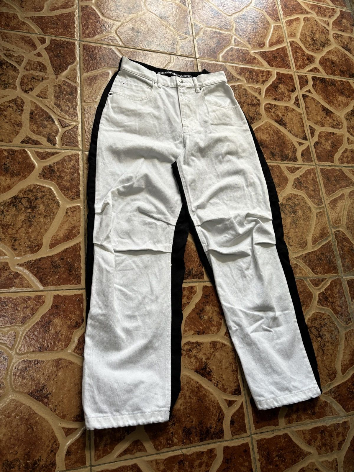 Alexander Wang Alexander Wang Pack Mix Hybrid Cargo Wide Denim Size 28" / US 6 / IT 42 - 8 Thumbnail