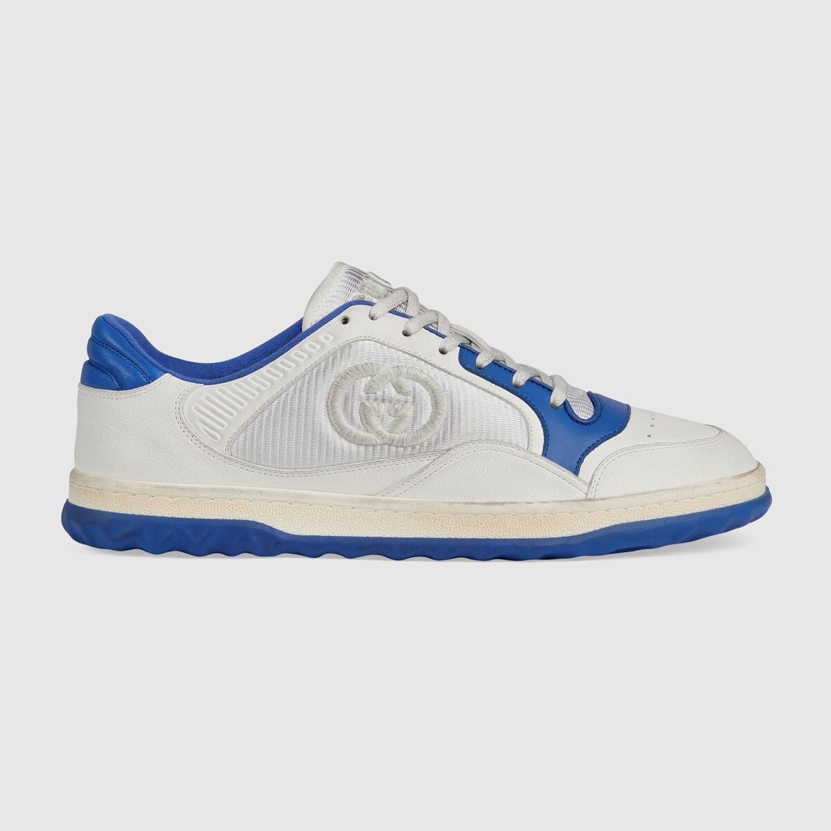 Gucci o1s1wg110125 MAC80 Low-Top Sneakers in Off White/Blue Size US 12 / EU 45 - 1 Thumbnail
