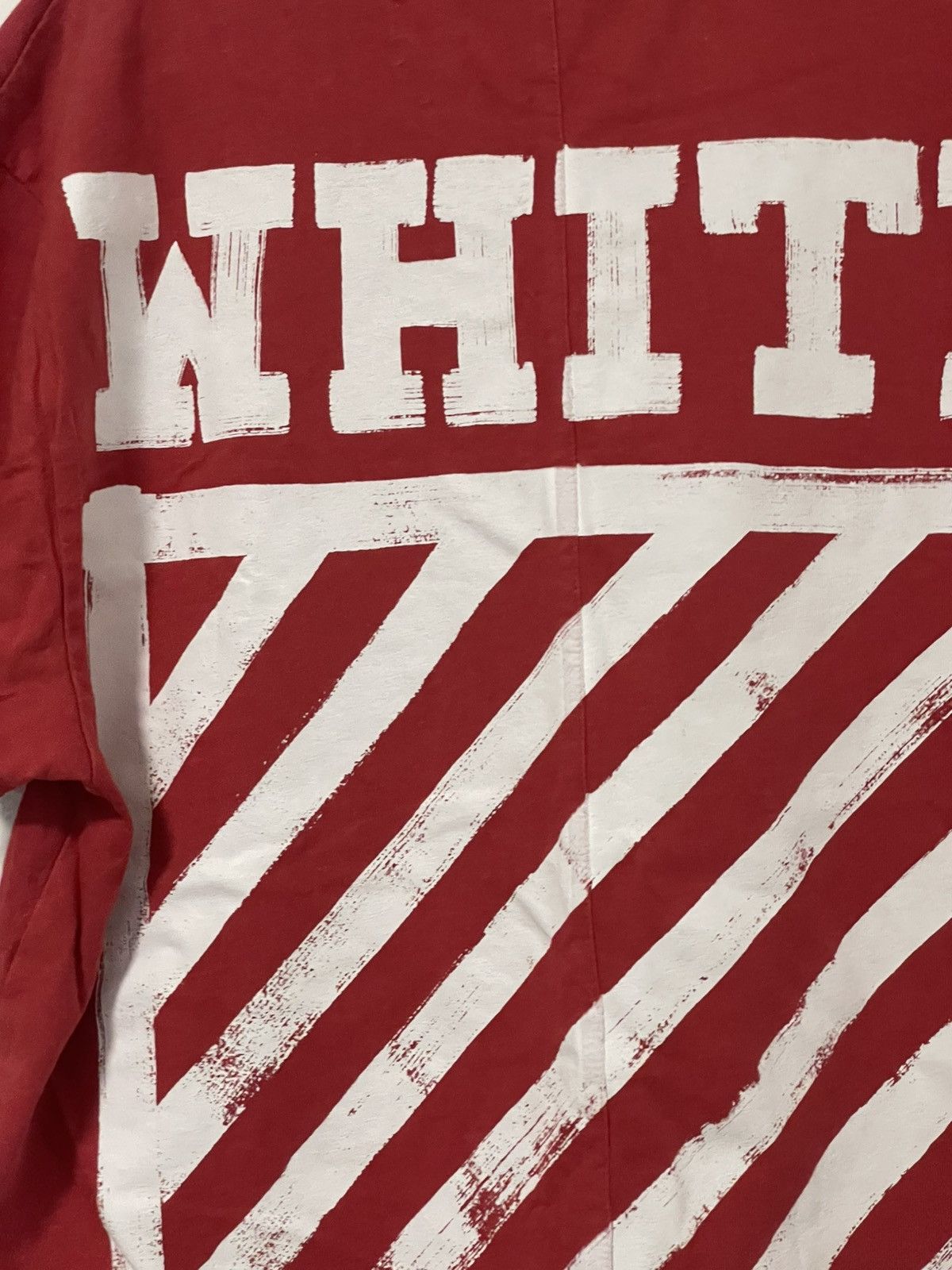 Off-White Gently Used Classic off-white Red Tee Women Size XXS / US 00 / IT 34 - 8 Thumbnail