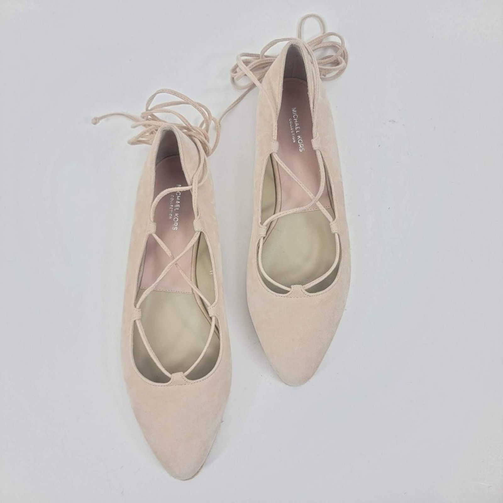 Michael Kors NEW Michael Kors collection cadence leather flats ankle wrap Size US 8 / IT 38 - 2 Thumbnail