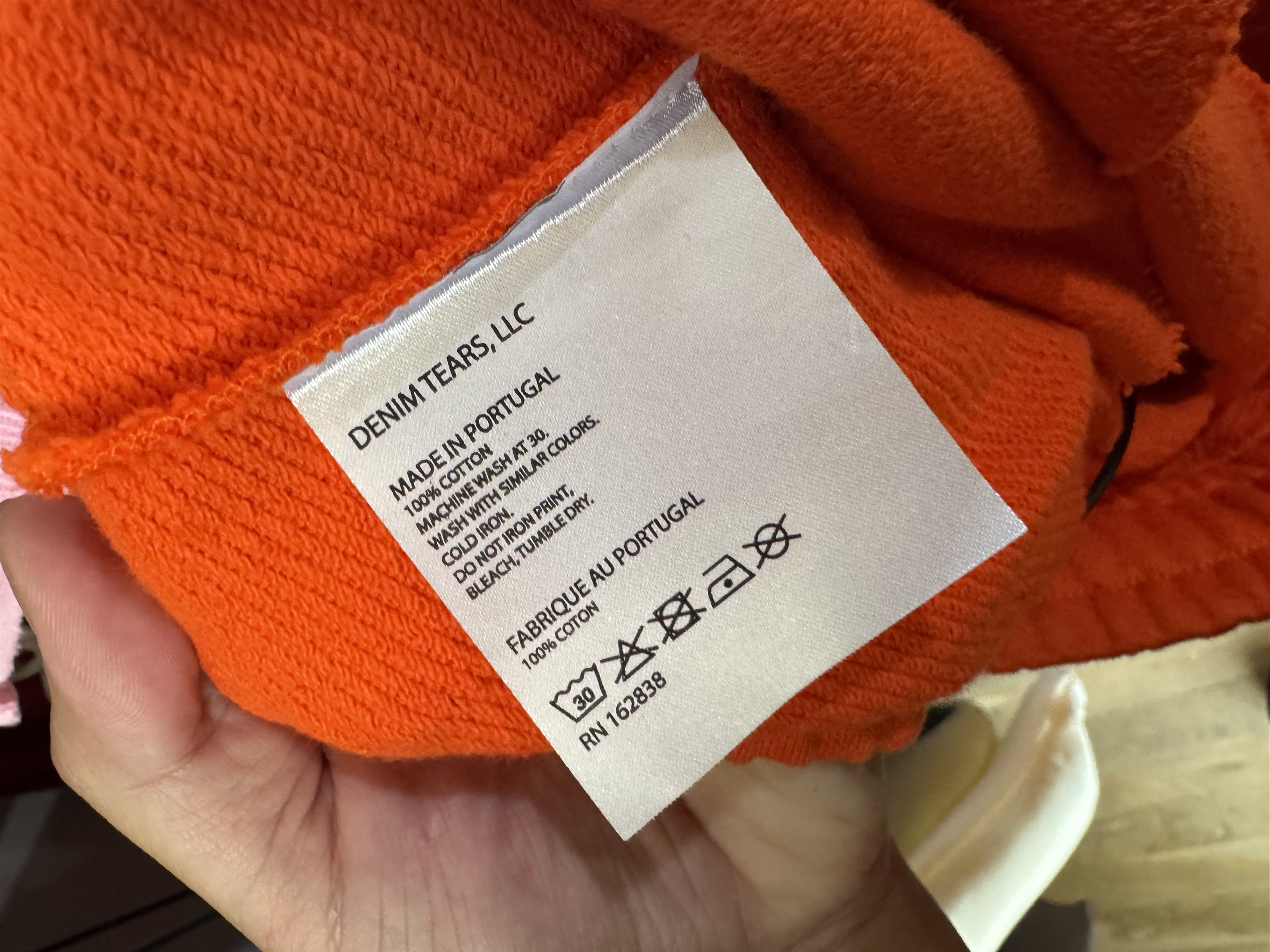 DENIM TEARS Denim Tears Cotton Wreath Orange Sweatpants Size US 30 / EU 46 - 4 Thumbnail