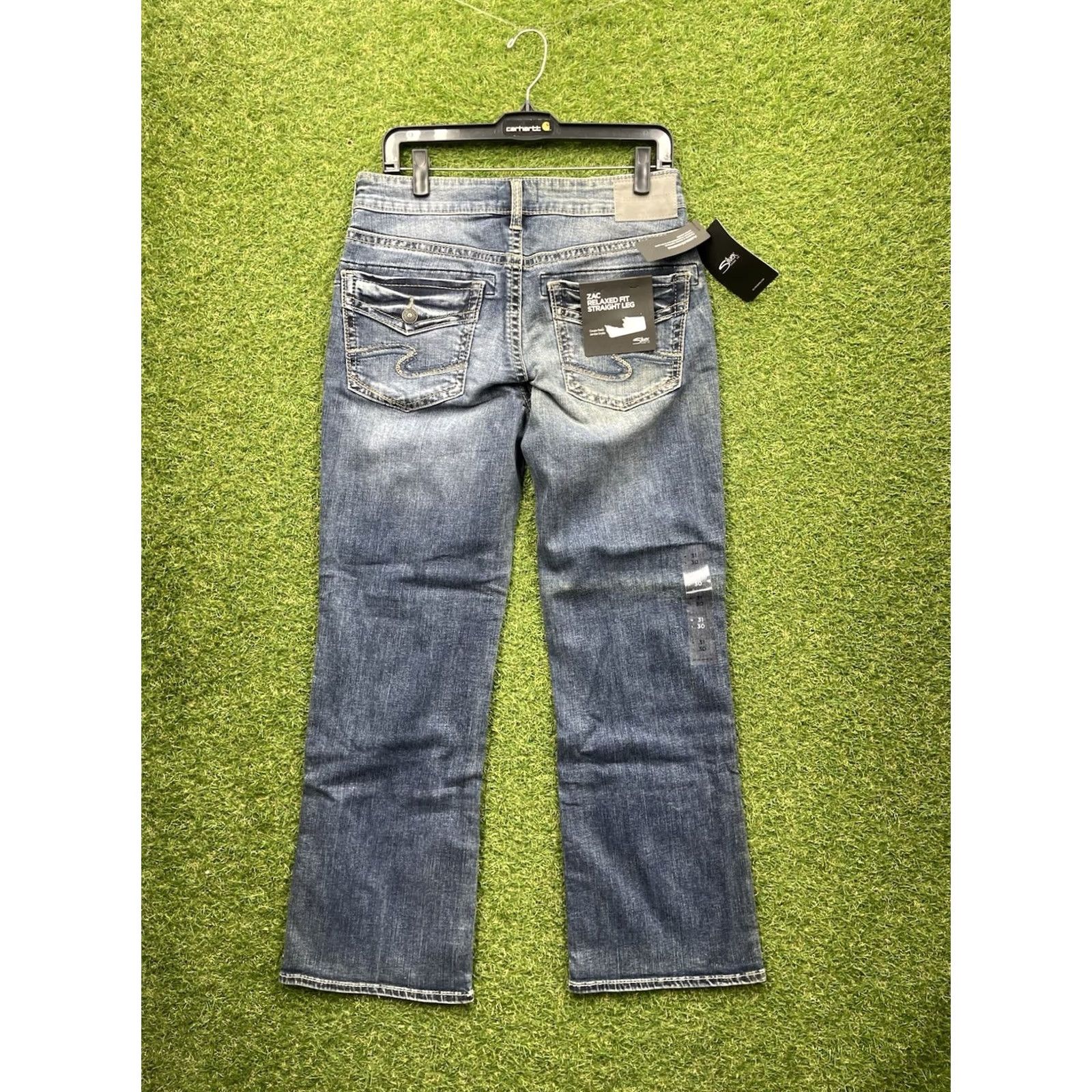 Silver Jeans Co. Silver Jeans Mens Jeans 31x30 Buckle Buckle Buckle Relaxed Straight Dark Wash Denim 5-Pocket Blue NWT Mens Jeans Size US 31 - 2 Thumbnail