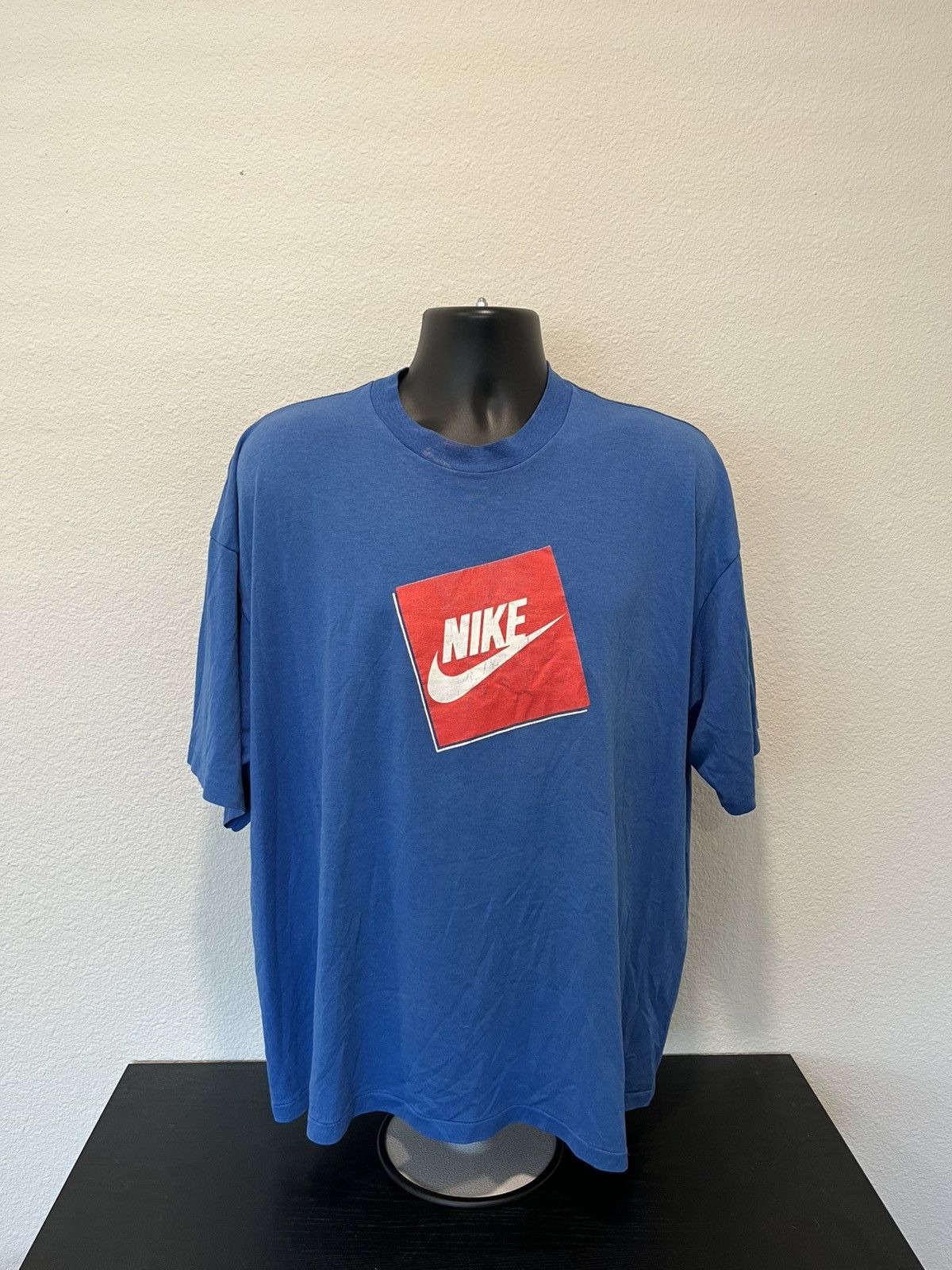 Nike × Vintage 90s Nike logo shirt Size US XXL / EU 58 / 5 - 1 Thumbnail