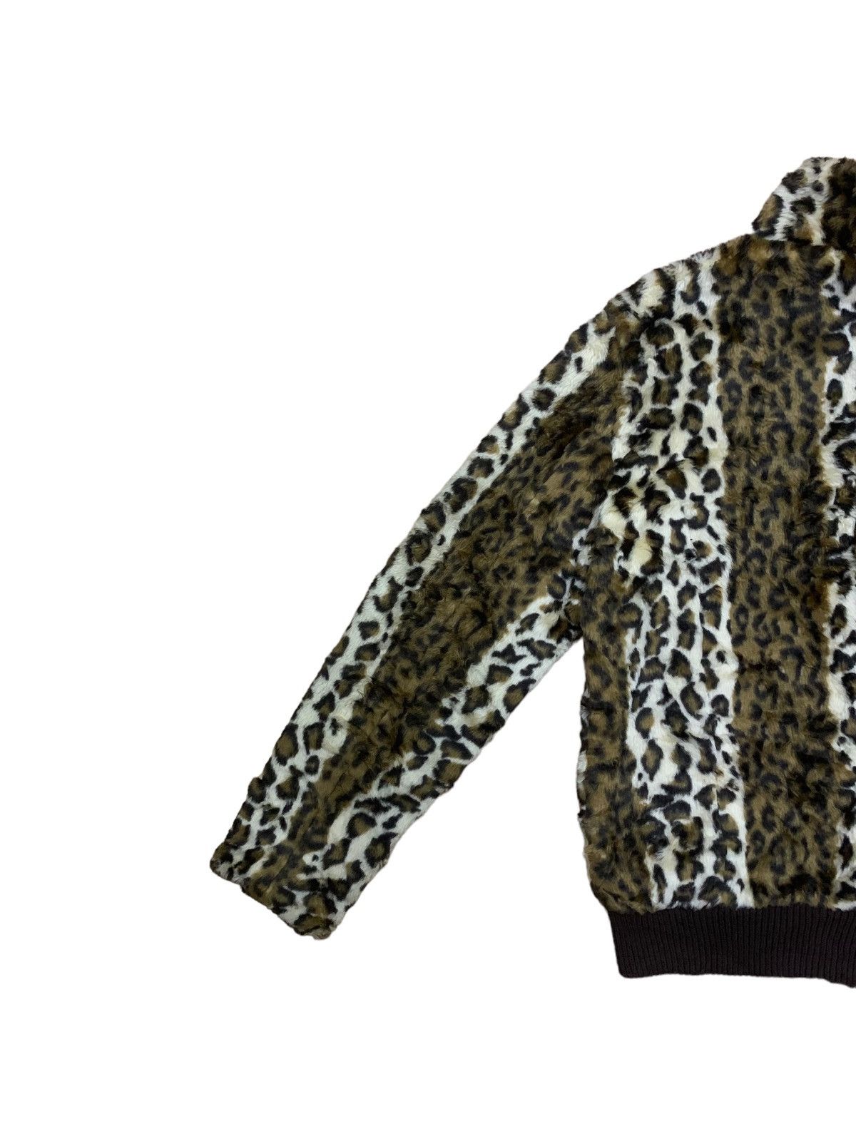 If Six Was Nine × Japanese Brand × Le Grande Bleu (L.G.B.) Vintage Rapua Apollo Fiber Leopord Fleece Fur Jacket Size US M / EU 48-50 / 2 - 8 Thumbnail