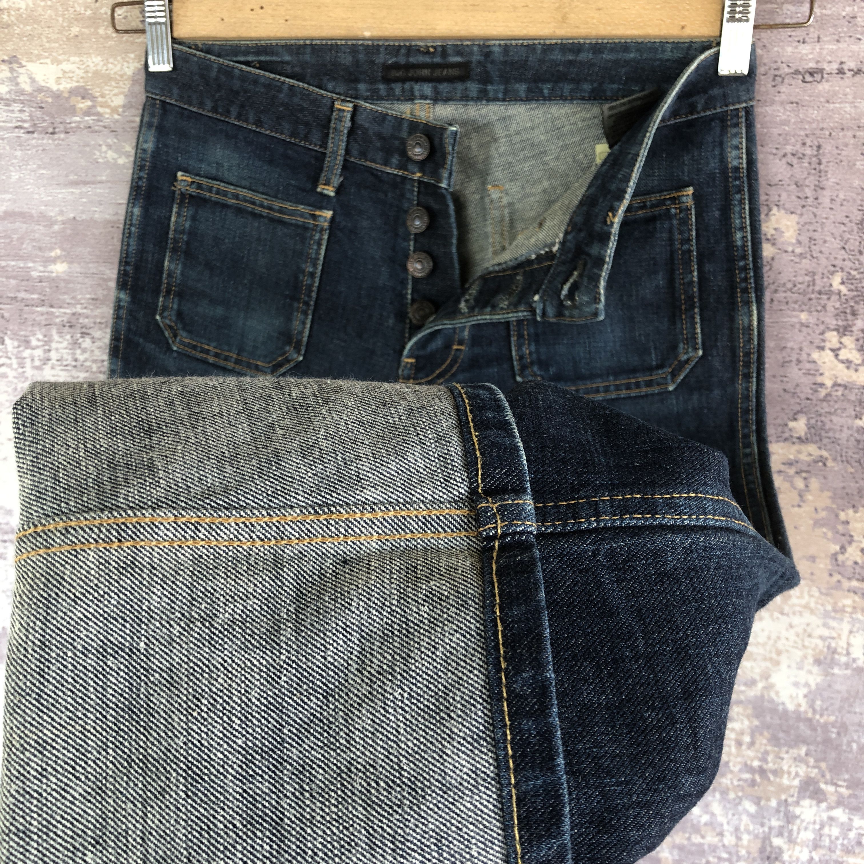Big John Vintage 90s Big John Jeans Flare Boot Cut Denim Bush Pants Size US 30 / EU 46 - 8 Thumbnail