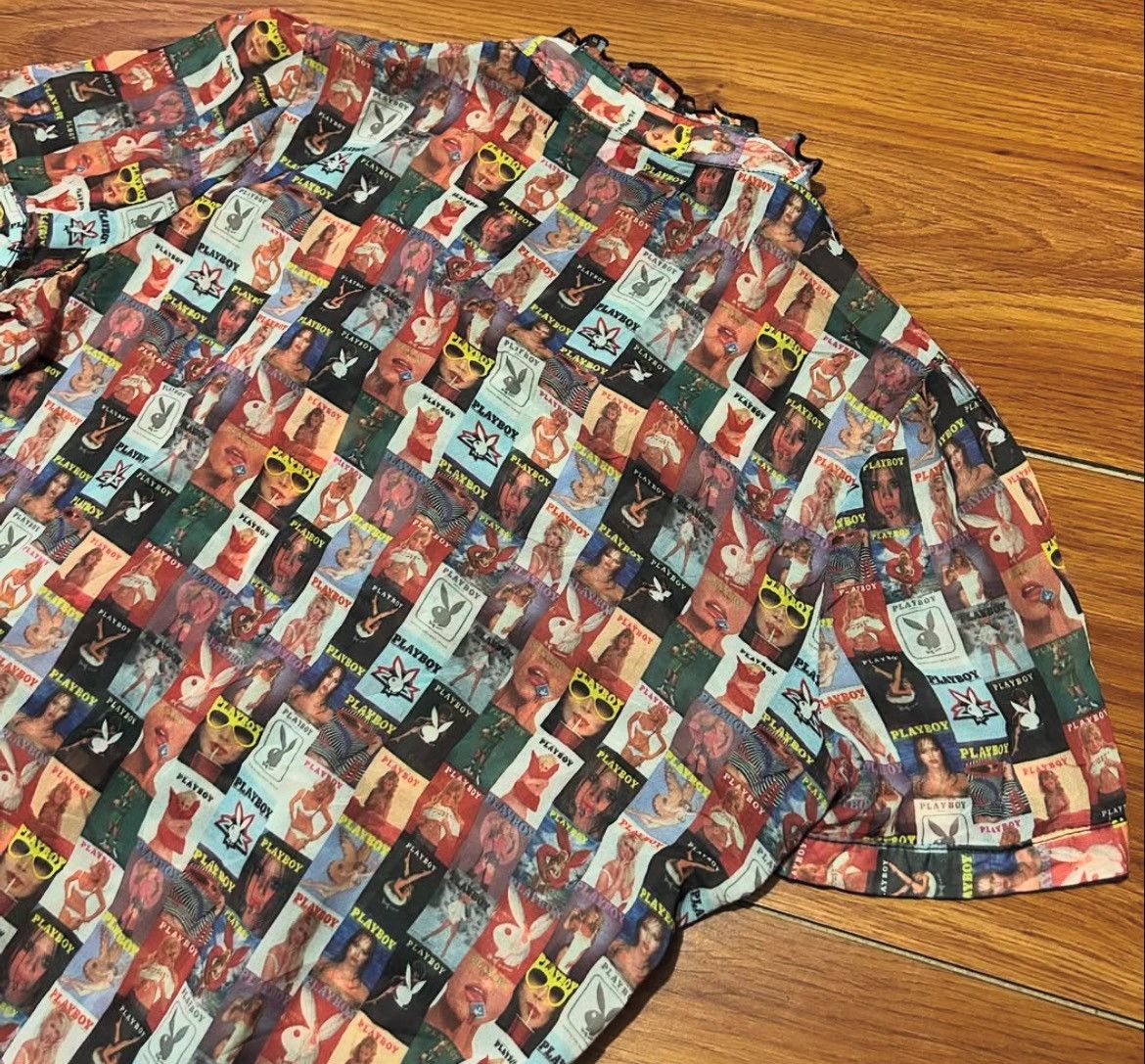 Japanese Brand × Playboy 2000s Playboy All Over Print Shirt y2k style Size US M / EU 48-50 / 2 - 4 Thumbnail