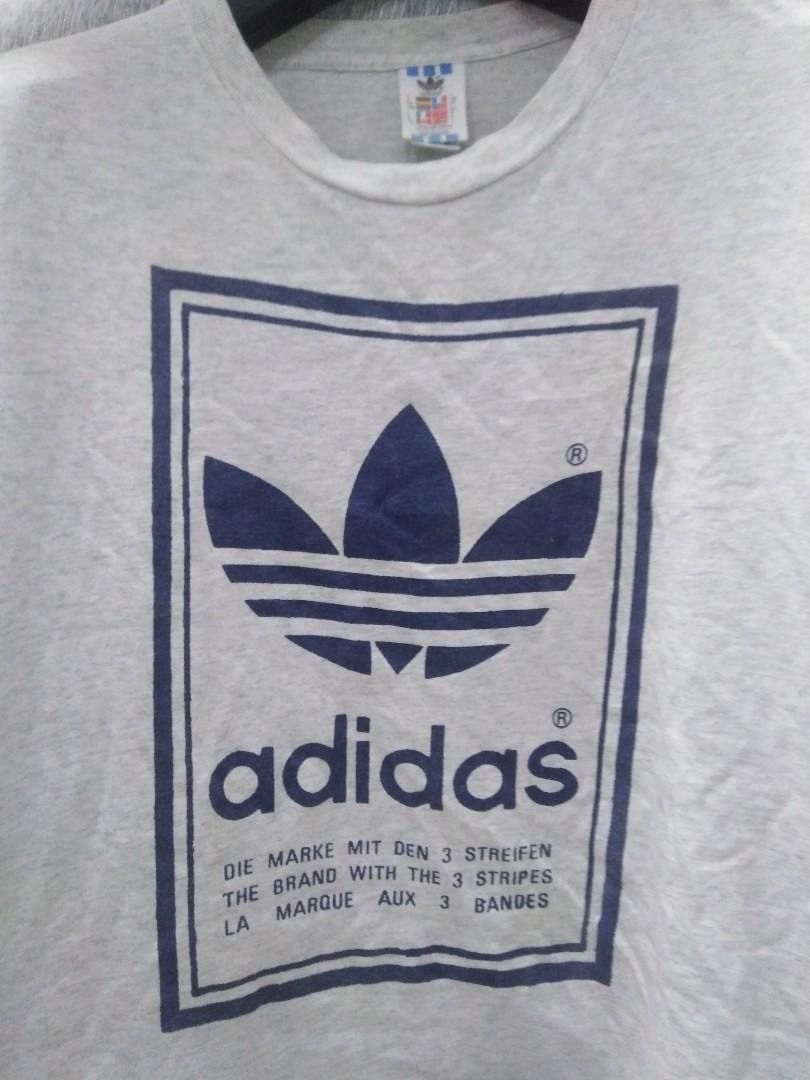 Adidas 90s Adidas Trefoil Box Logo T-Shirt USA Size US XL / EU 56 / 4 - 2 Thumbnail