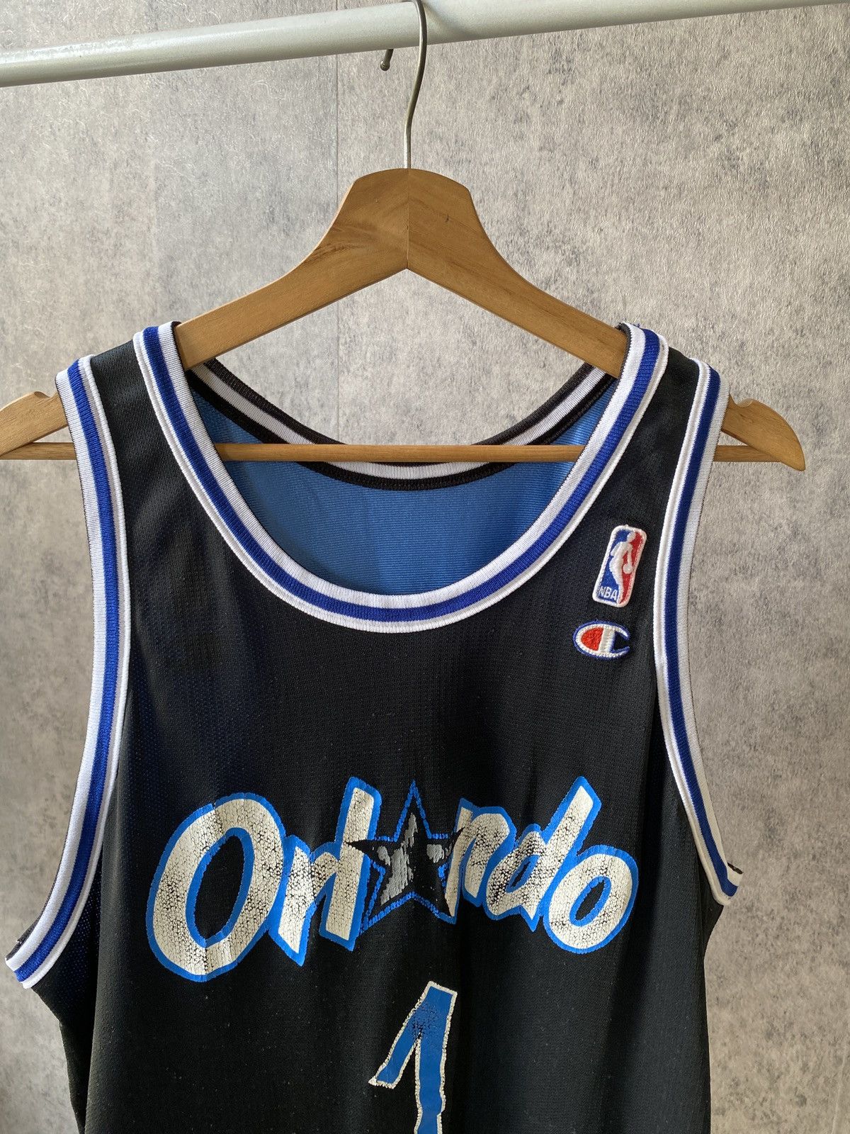 Champion × NBA × Vintage Rare!!! Vintage 90s Orlando Magic Penny Hardway Reversible Size US L / EU 52-54 / 3 - 15 Thumbnail