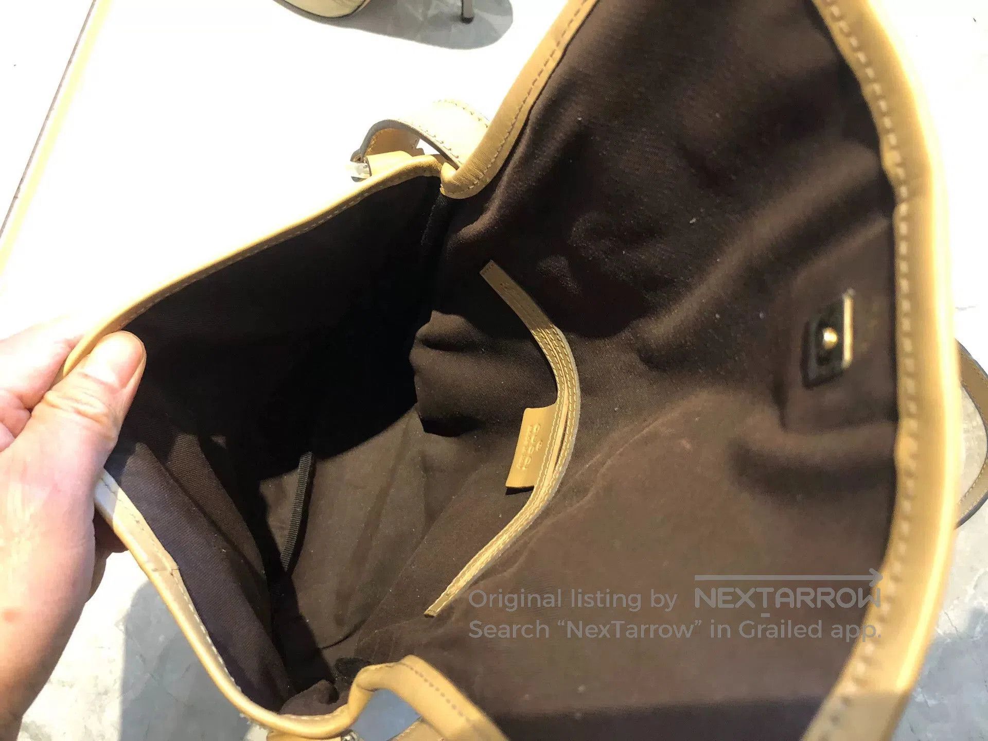 Gucci Gucci Beige Medium GG Print Shoulder Bag. Size ONE SIZE - 6 Thumbnail