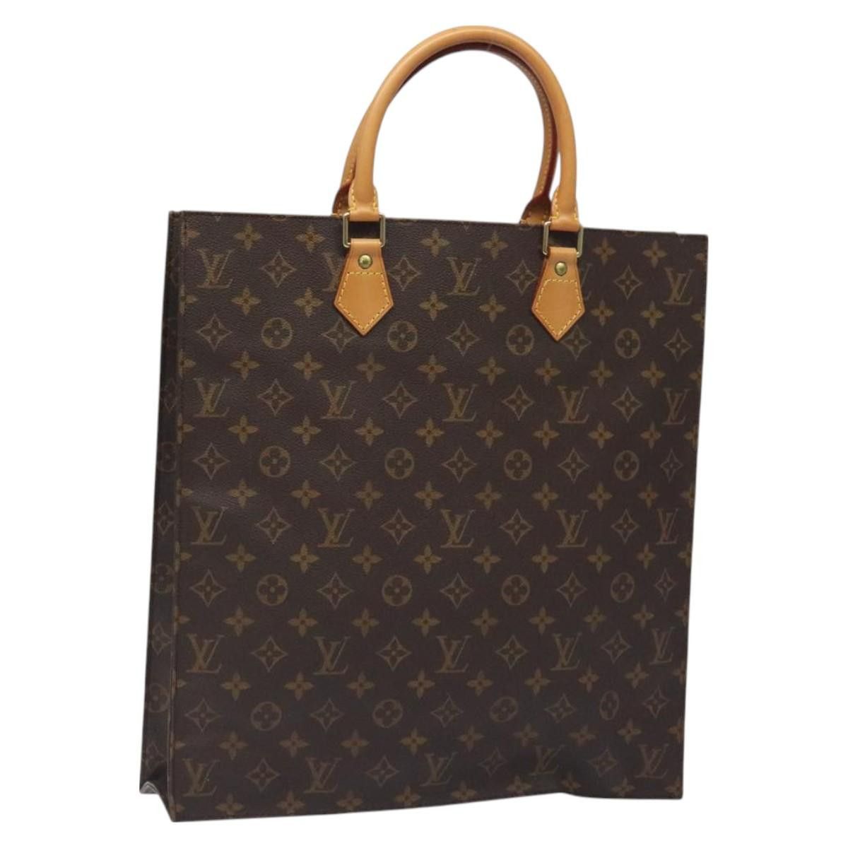 Louis Vuitton LOUIS VUITTON Monogram Sac Plat Hand Bag M51140 Size ONE SIZE - 1 Thumbnail