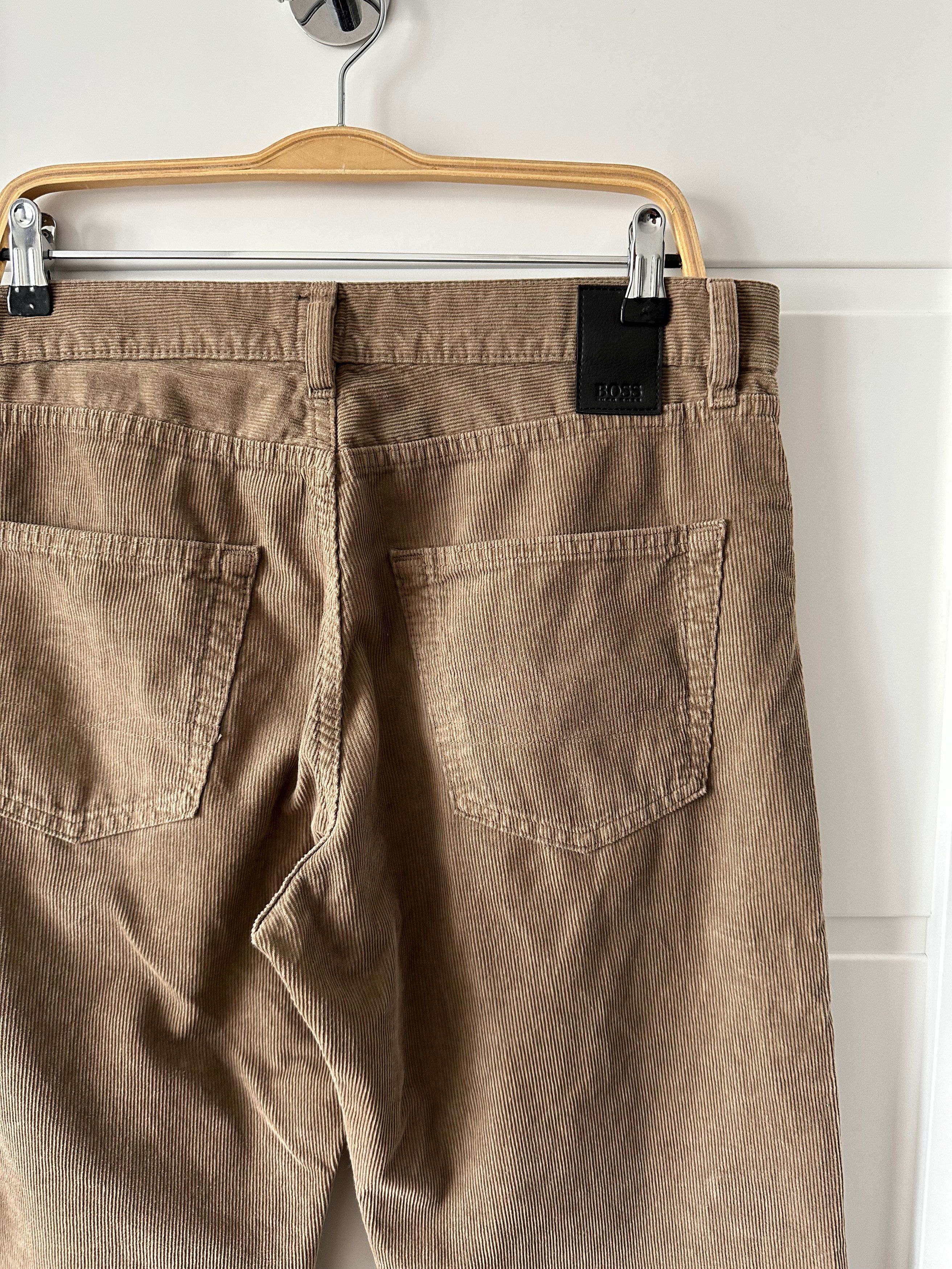 Hugo Boss Hugo Boss Corduroy texas pants trousers brown Size US 33 - 7 Thumbnail