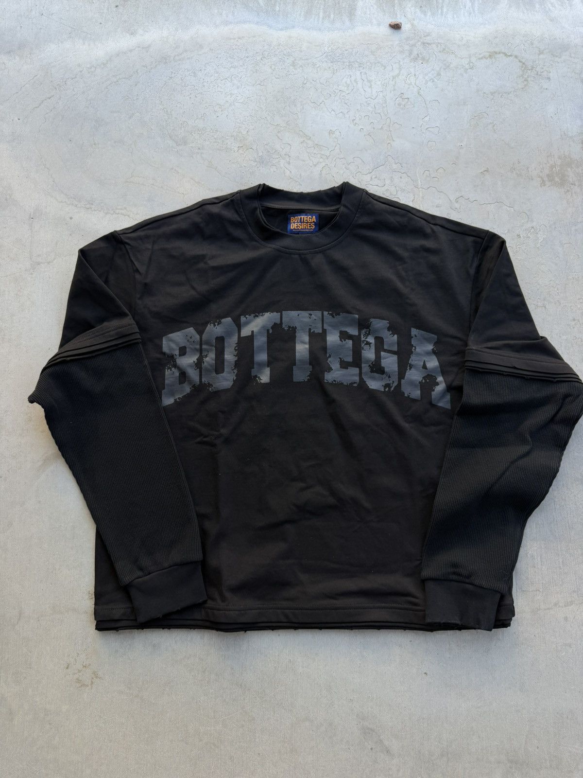 Bottega Desires War Long Sleeve Shirt Black Brand New XL