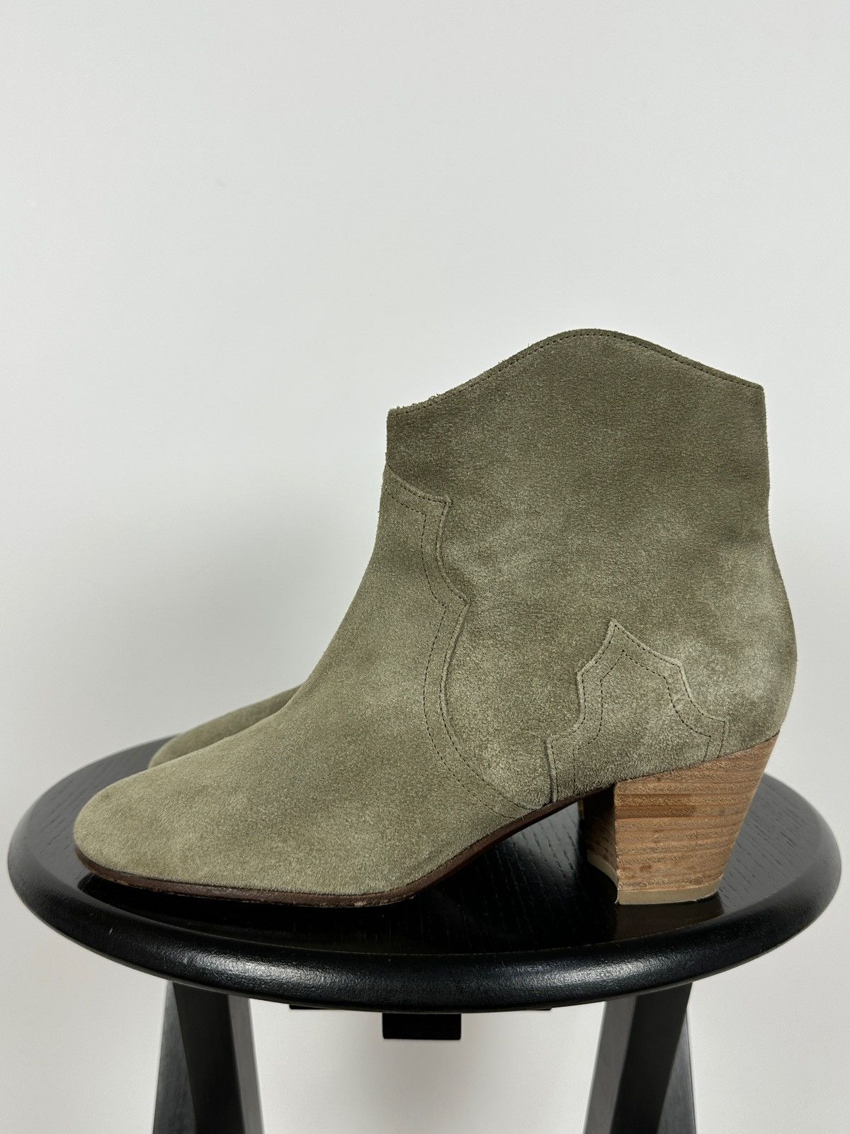 Isabel Marant × Isabel Marant Etoile Isabel Marant Étoile Dicker Suede Ankle Boots Western Style Size US 9 / IT 39 - 7 Thumbnail