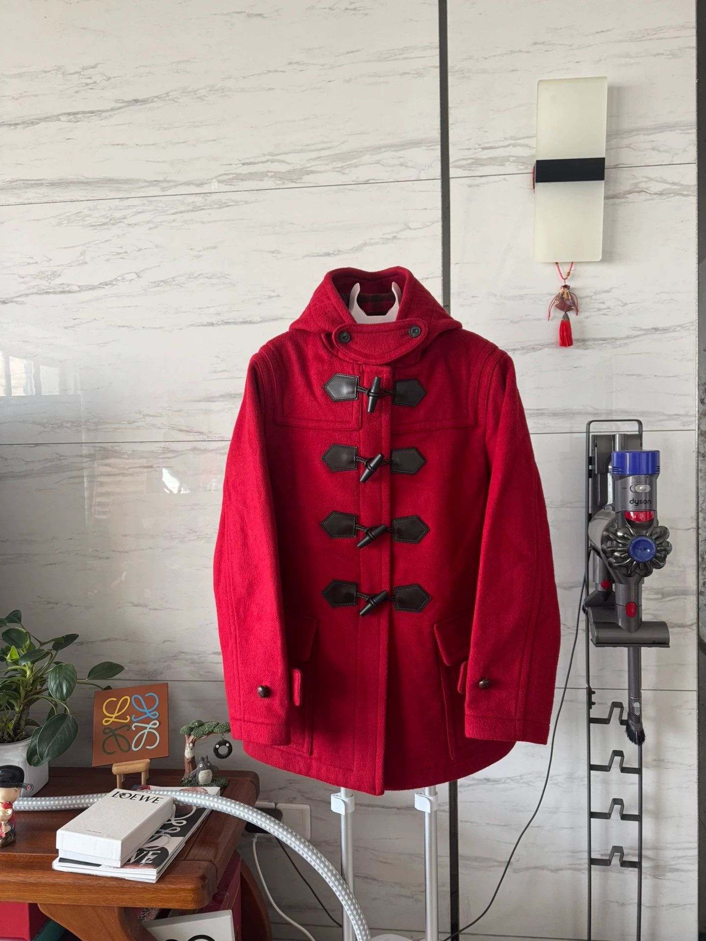 Burberry Burberry 52 Burgundy Overcoat Size US L / EU 52-54 / 3 - 1 Thumbnail