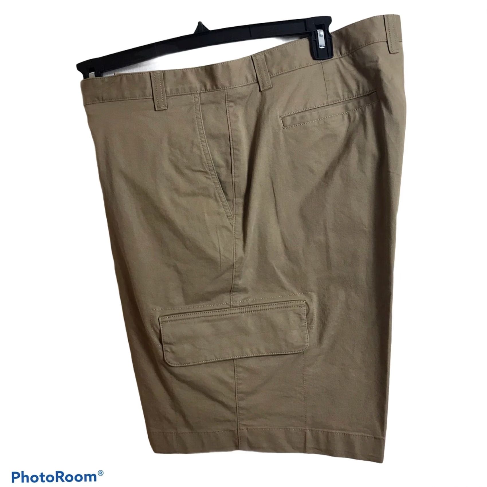 Vintage ROWM Cargo Shorts Mens 46 BIG Tan Walking Stretch Flat Front Casual NEW Size US 30 / EU 46 - 3 Thumbnail