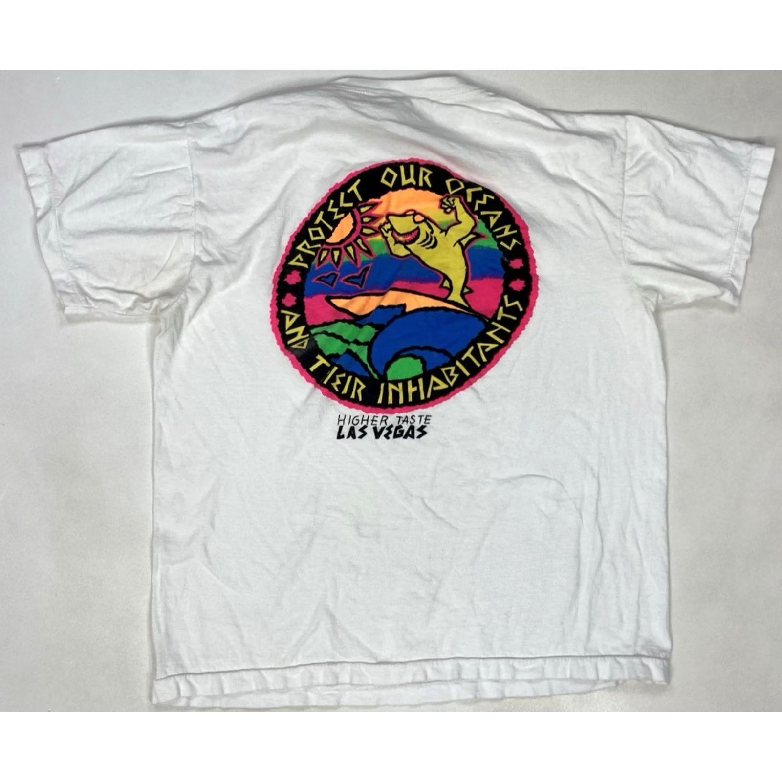 Vintage VINTAGE Protect Our Oceans Their Inhabitants T-shirt Women XL 90s Single Stitch Size XL / US 12-14 / IT 48-50 - 2 Thumbnail