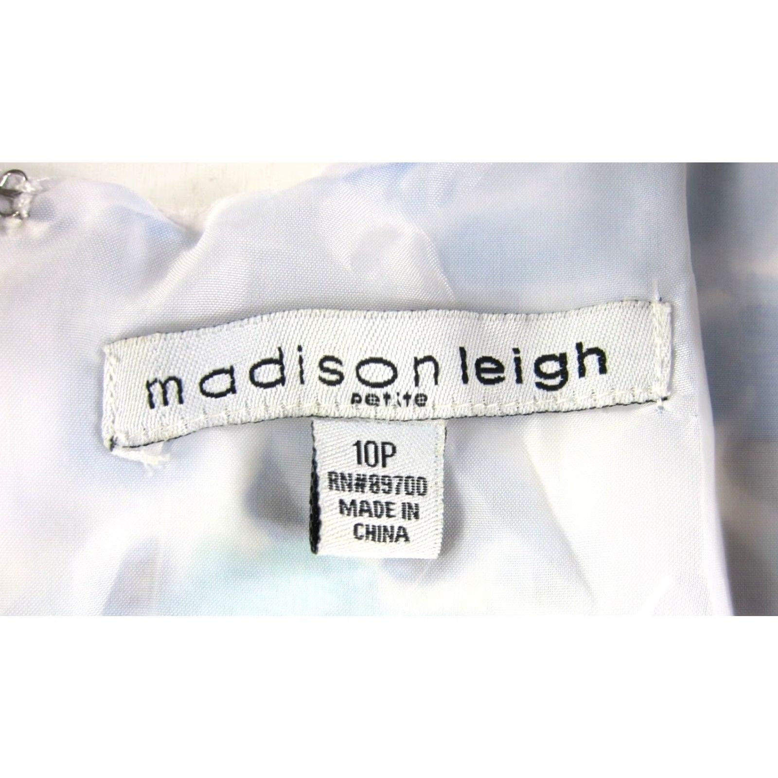 Madison Madison Leigh Blue Green Black White Floral Cotton Stretch Sheath Tank Dress 10P Size L / US 10 / IT 46 - 3 Thumbnail