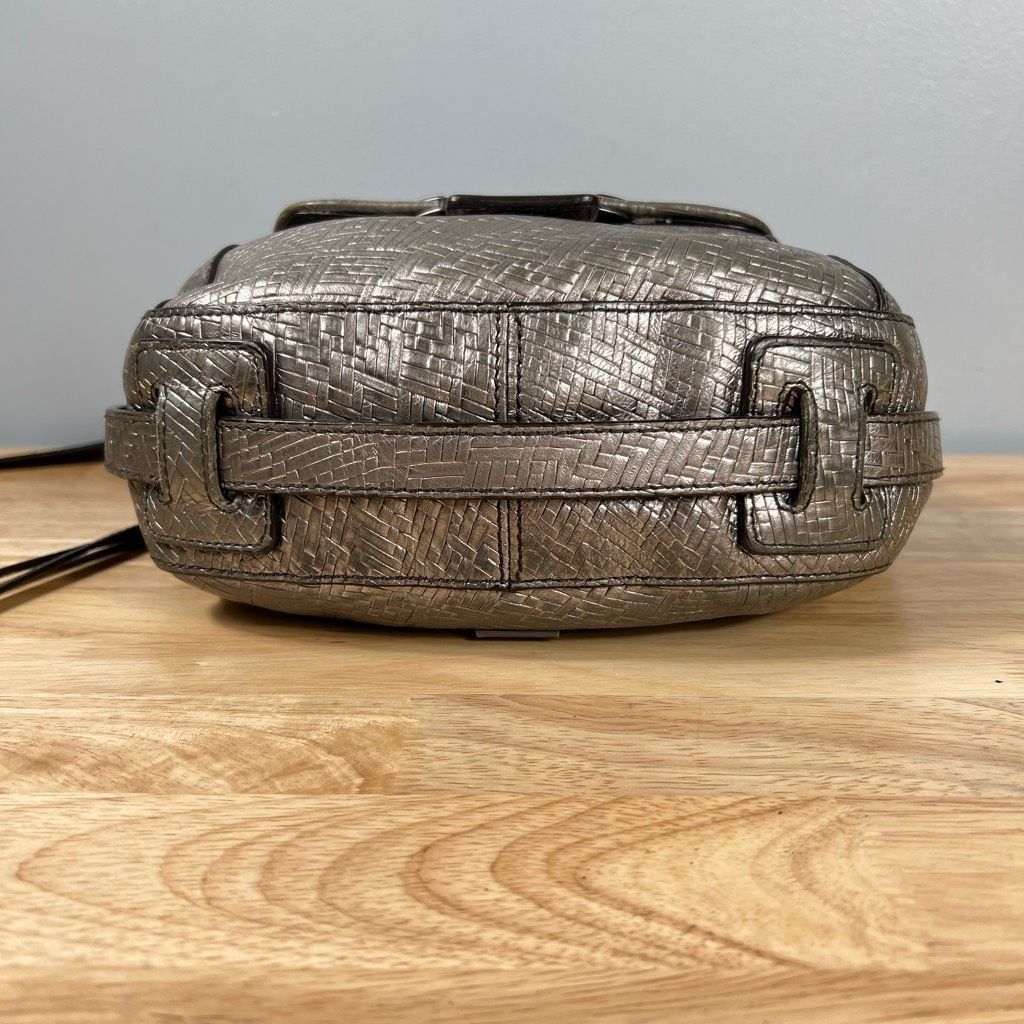 Other Kooba, “Gary” Crossbody Purse in Gunmetal Silver Faux Weave Women’s Bag Size ONE SIZE - 5 Thumbnail