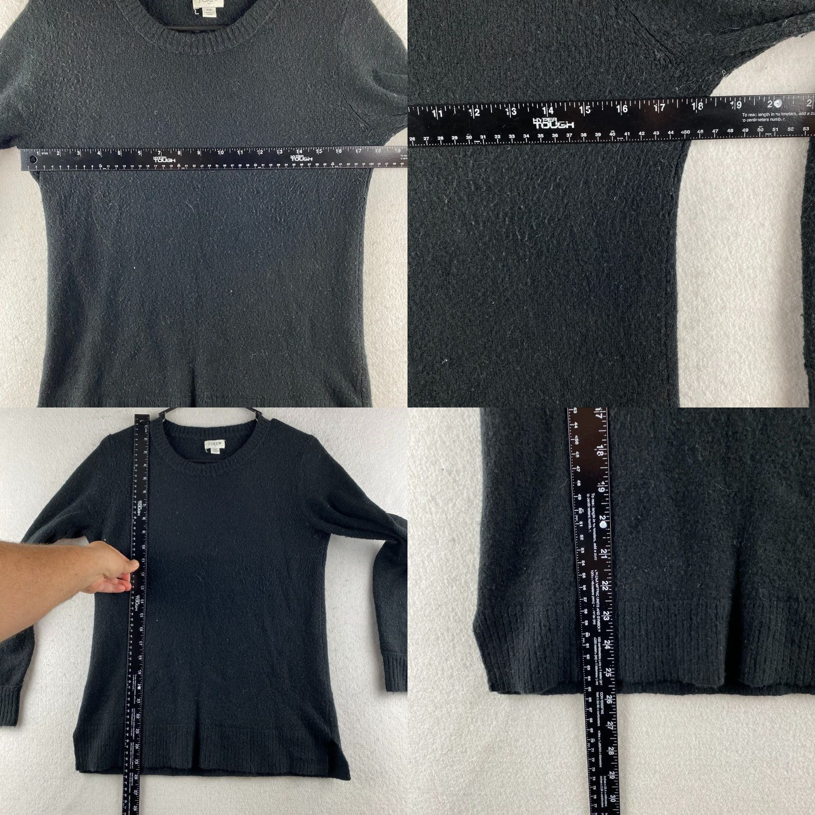J.Crew J. Crew Sweater Womens XS Black Wool Blend Pullover Round Neck Long Sleeve Comfy Size XS / US 0-2 / IT 36-38 - 8 Thumbnail