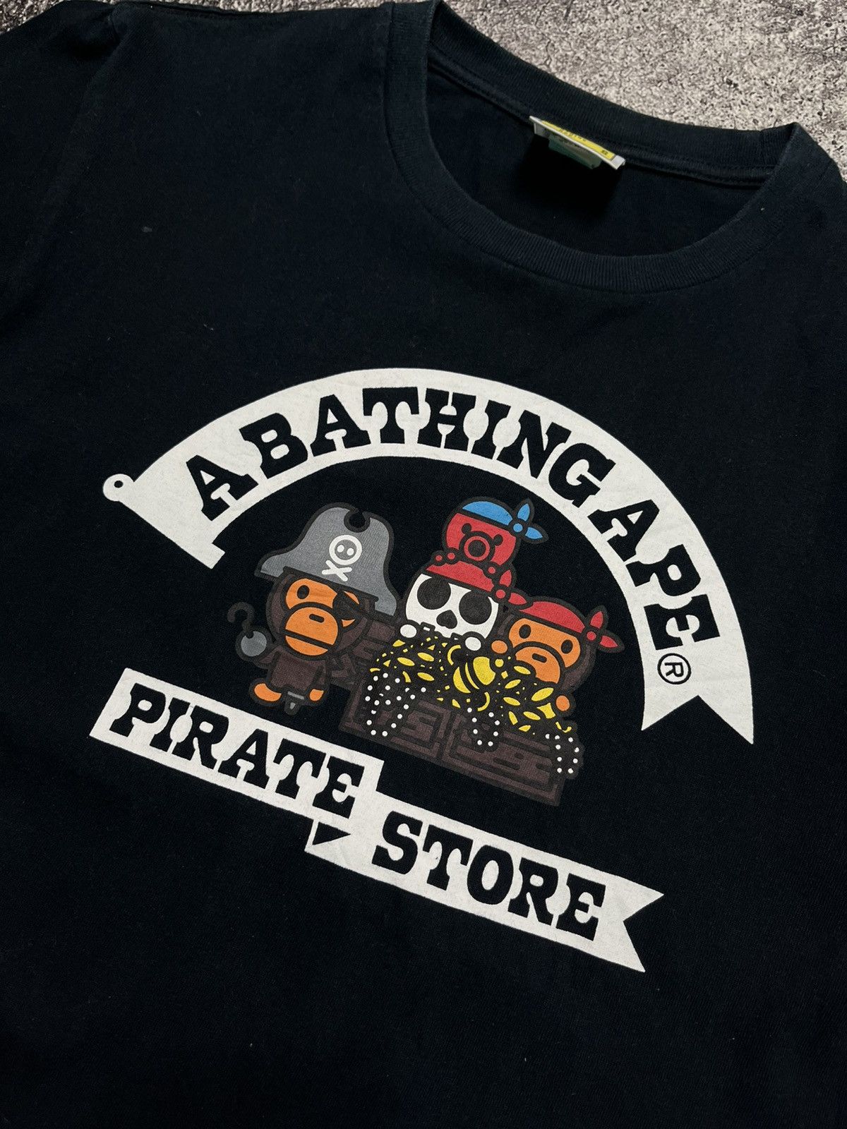 Bape Bape Pirate Store Black T-Shirts Size US S / EU 44-46 / 1 - 2 Thumbnail