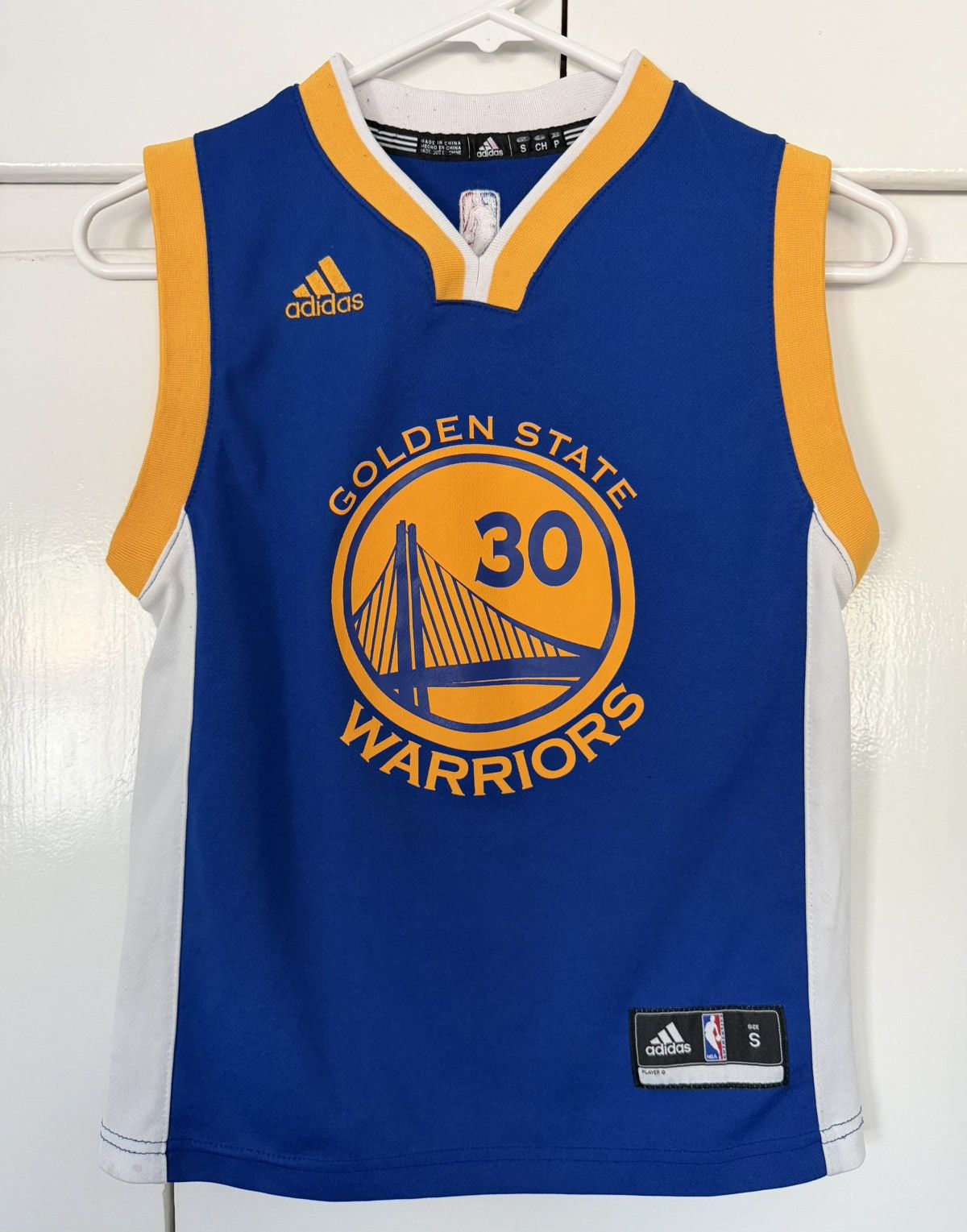 Adidas ADIDAS GOLDEN STATE WARRIORS CURRY #30 JERSEY NBA YOUTH KIDS Size US XS / EU 42 / 0 - 1 Thumbnail