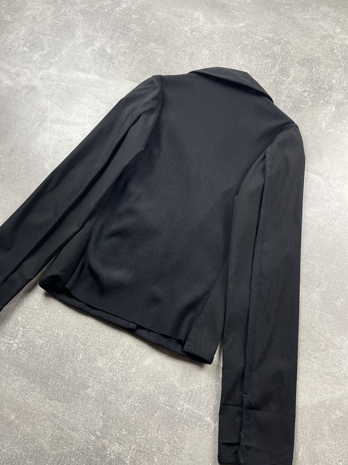 Other Liviana Conti Minimal Tailored Stretch Black Blazer Size S / US 4 / IT 40 - 8 Thumbnail