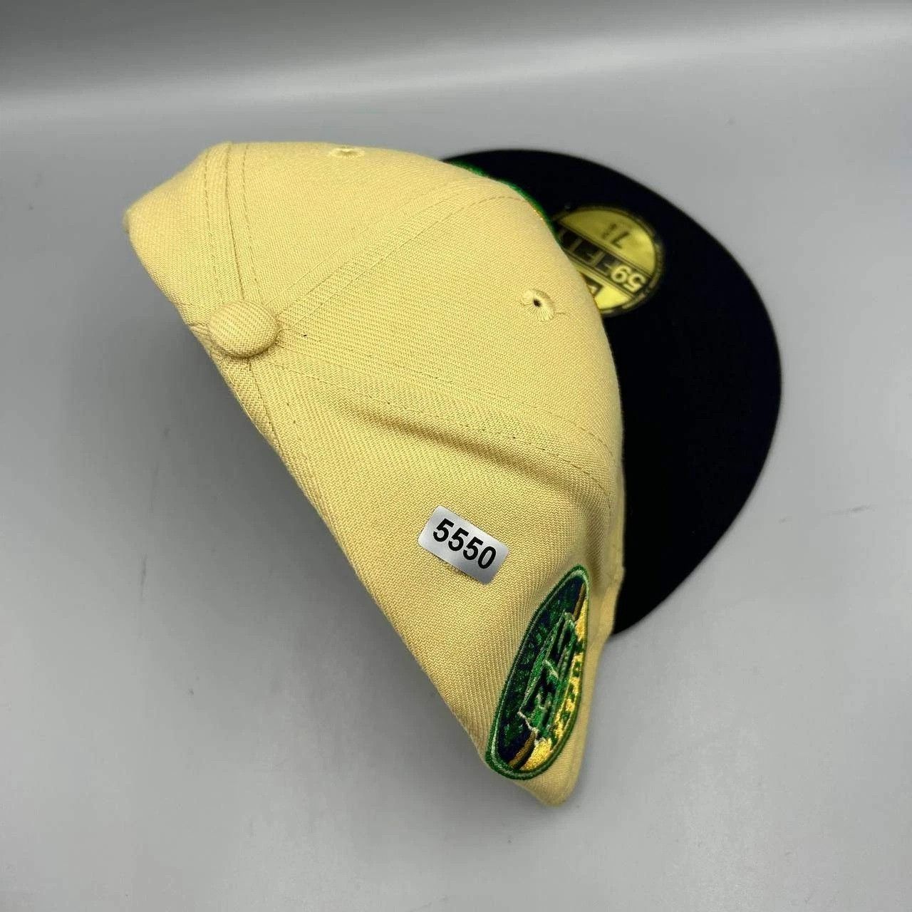 New Era Montreal Expos Hat Men 7 3/8 Yellow Navy MLB Fitted Cap New Size ONE SIZE - 9 Thumbnail