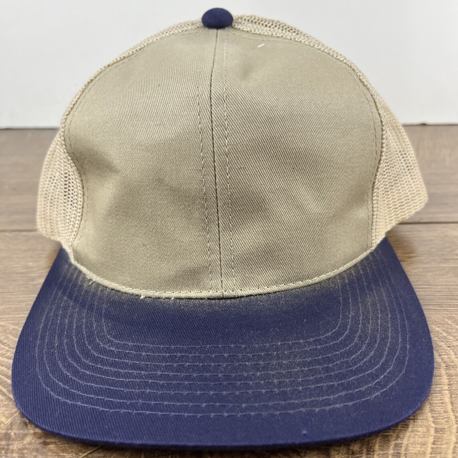 Other Tan Blue Baseball Hat Hat Tan Brown Hat Adjustable Snapback Size ONE SIZE - 6 Thumbnail