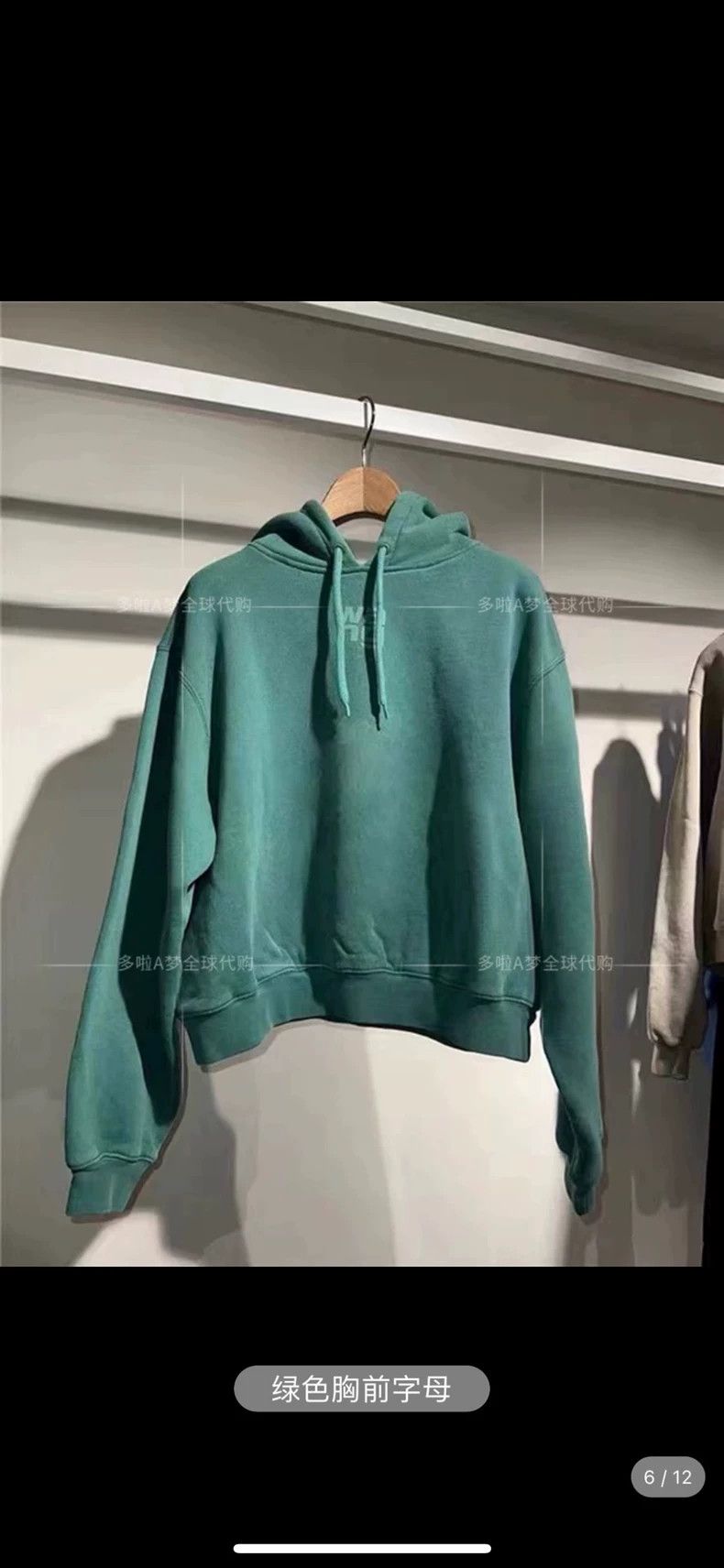 Alexander Wang Alexander Wang Green Hoodie Sweatshirt Size S / US 4 / IT 40 - 1 Thumbnail