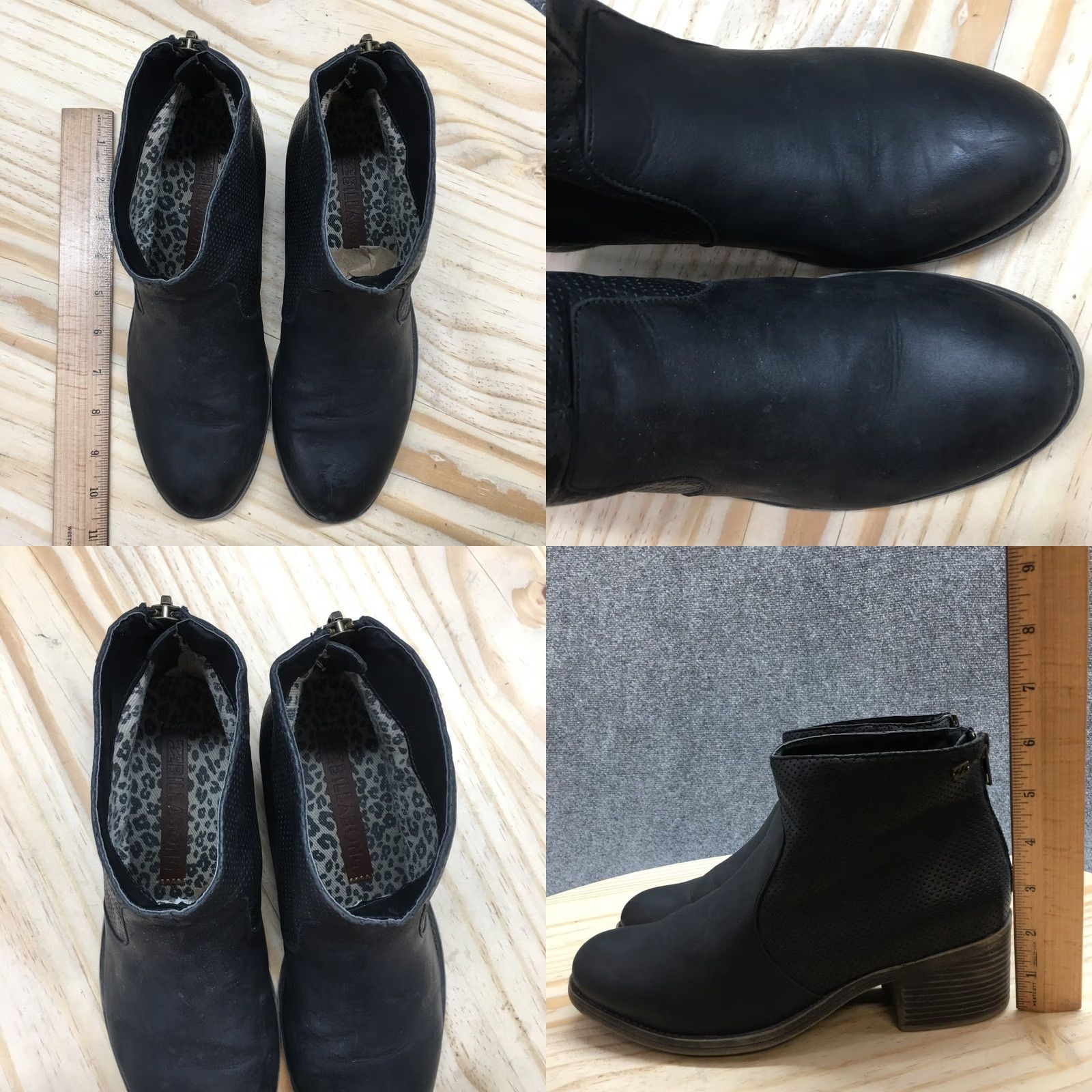 Billabong Billabong Boots Womens 8 Talia Casual Back Zip Ankle Bootie Black Faux Leather Size US 8 / IT 38 - 8 Thumbnail