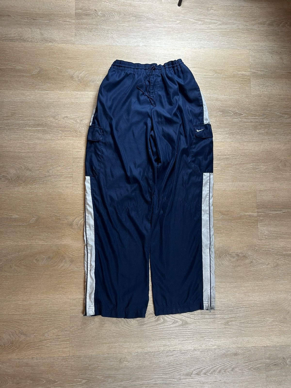 Nike Y2K Nike Wide Leg Baggy Cargo Trackpants | Grailed