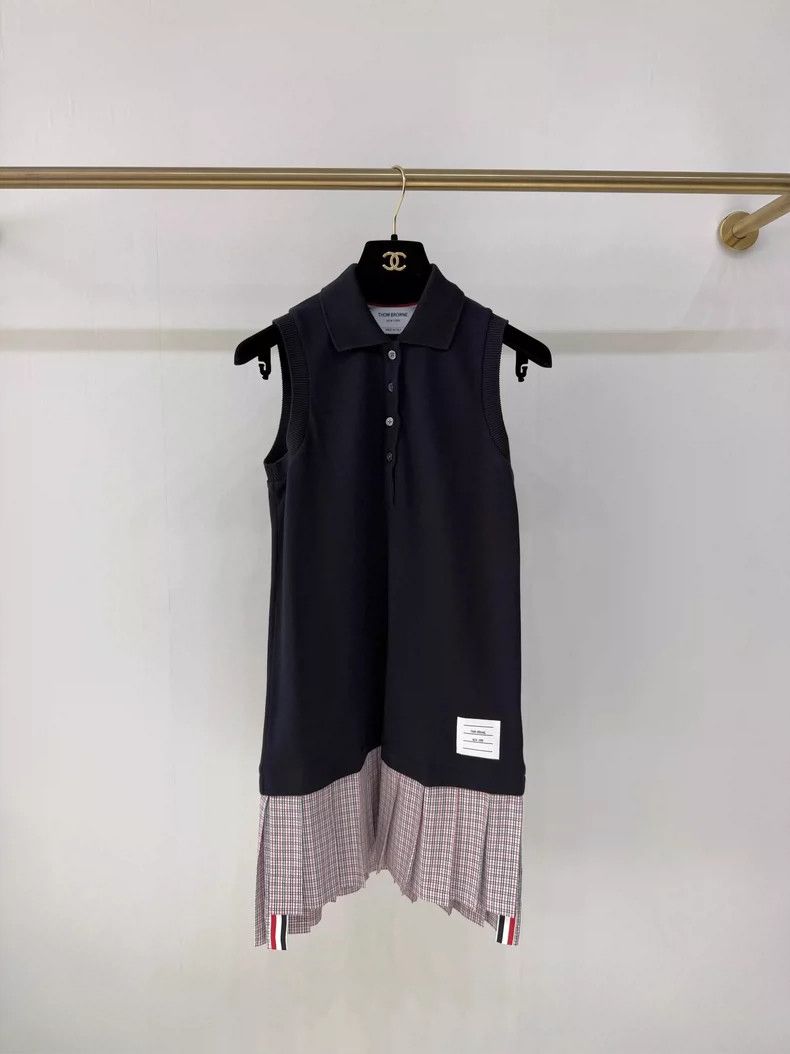 Thom Browne Thom Browne Plaid polo collar sleeveless dress Size S / US 4 / IT 40 - 1 Thumbnail