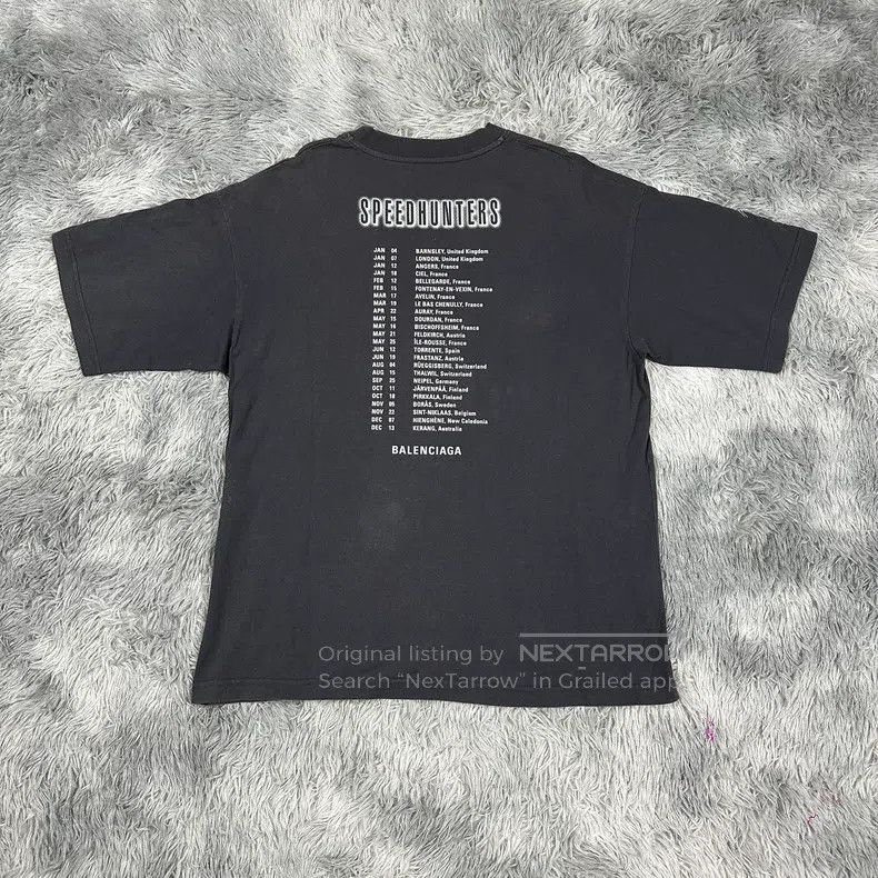 Balenciaga Balenciaga Electric purple band T-shirt portrait short-sle Size US S / EU 44-46 / 1 - 2 Thumbnail
