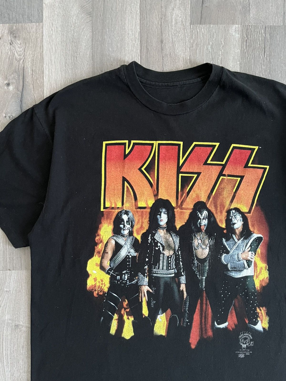 KISS 1996 Kiss Army Flames Band Tee Size US XL / EU 56 / 4 - 3 Thumbnail
