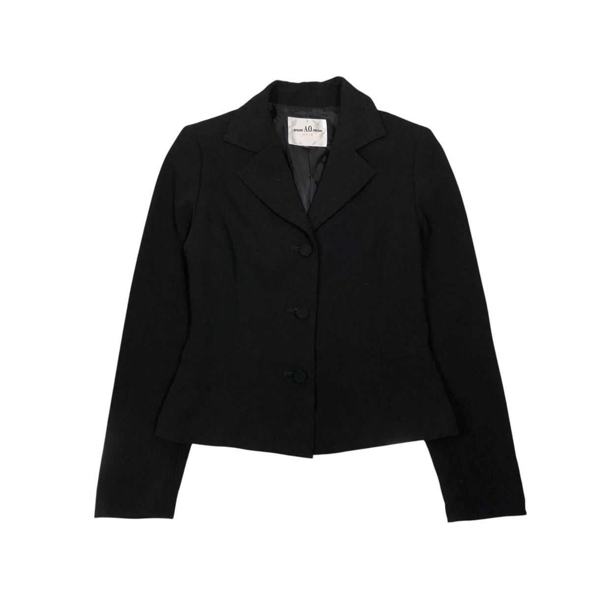 Japanese Brand 🔥CROPPED WOOL JACKET ATSUKI ONISHI NOIR YOHJI YAMAMOTO Size M / US 6-8 / IT 42-44 - 1 Thumbnail