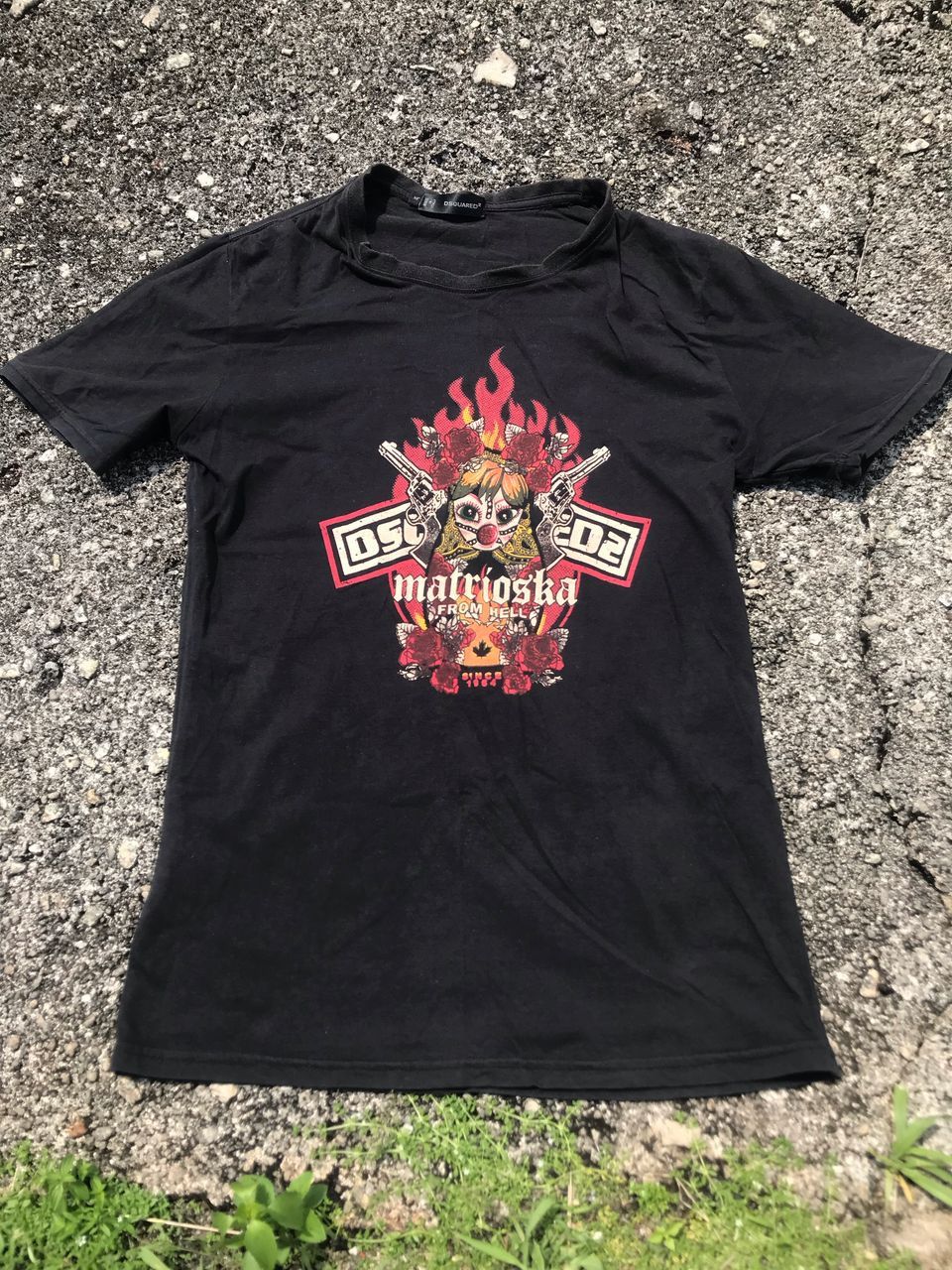 Dsquared2 × Helly Hansen × Hysteric Glamour 💥Rare Dsquared black Matrioska From Hell print shirt Size US S / EU 44-46 / 1 - 1 Thumbnail