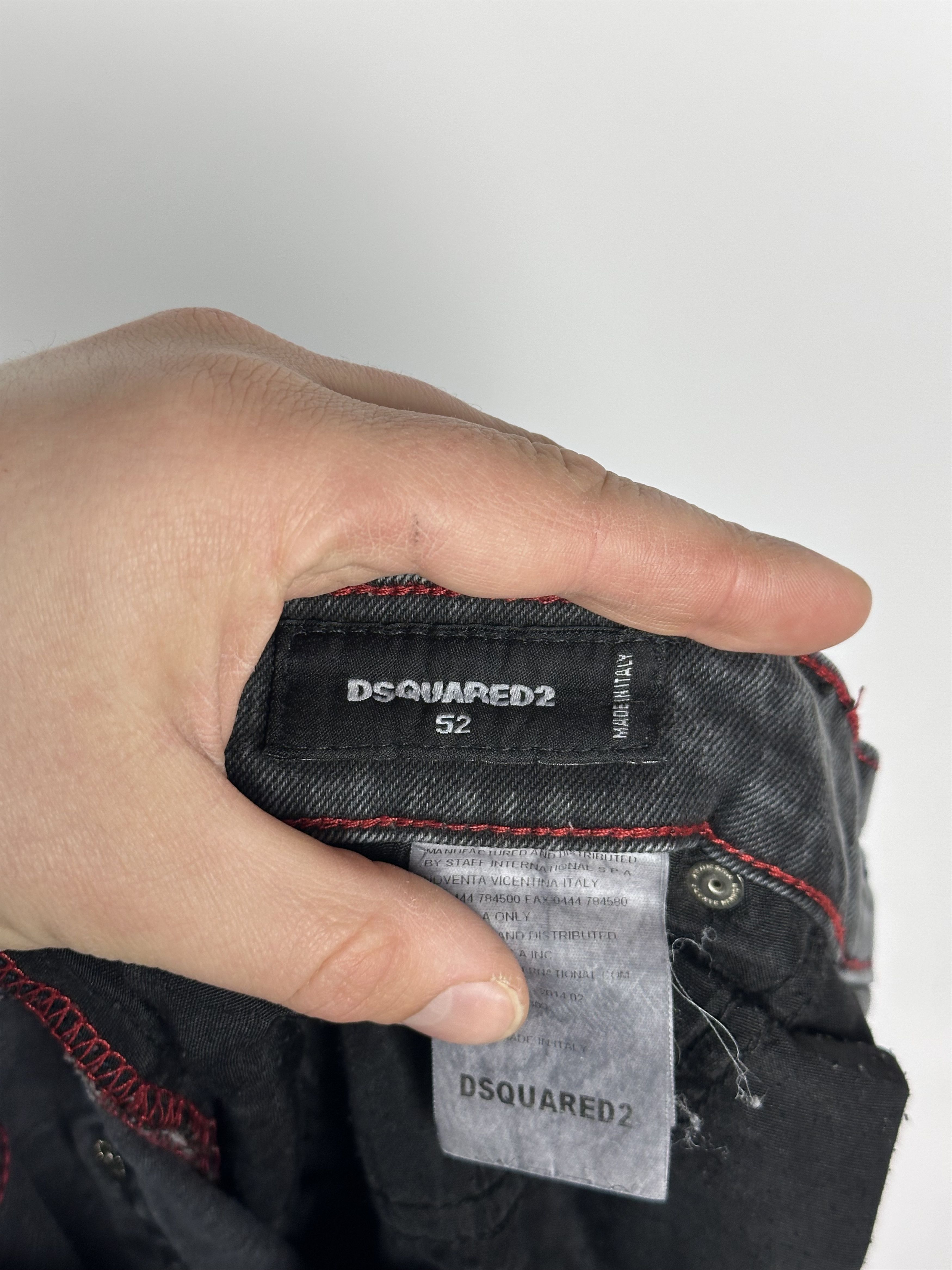 Dsquared2 Dsquared2 Black Washed Denim Distressed Jeans Mens Size 52 Size US 36 / EU 52 - 10 Thumbnail
