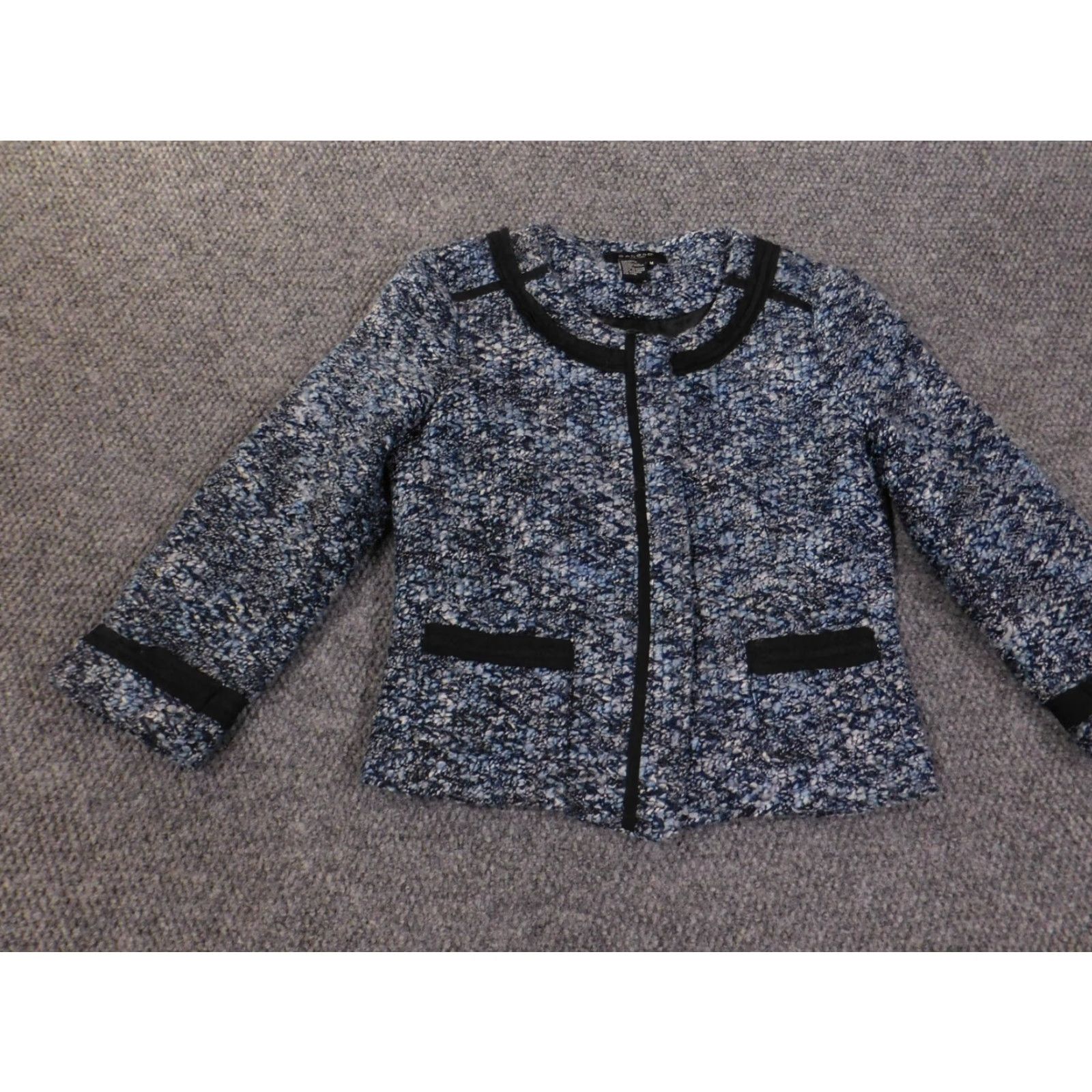 Sandro Sandro Jacket Womens M Blue Snap Knit Lining Polyester Mid-Length Business Size M / US 6-8 / IT 42-44 - 3 Thumbnail