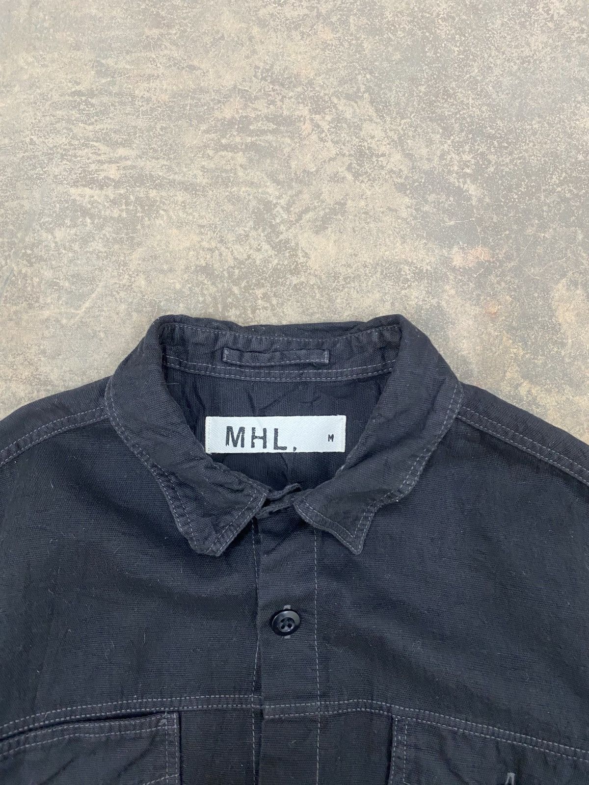 Margaret Howell MHL WORK SHIRT BLACK Size US M / EU 48-50 / 2 - 6 Thumbnail