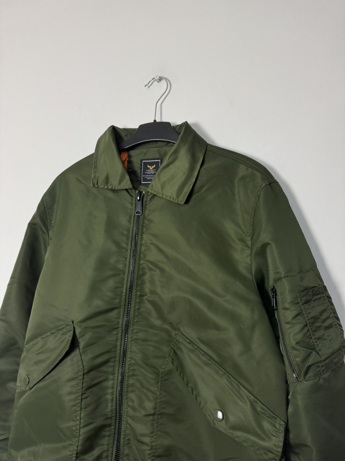 Vintage Vintage Unsocial MA-1 Bomber Olive Green Avant Garde Style Size US M / EU 48-50 / 2 - 3 Thumbnail