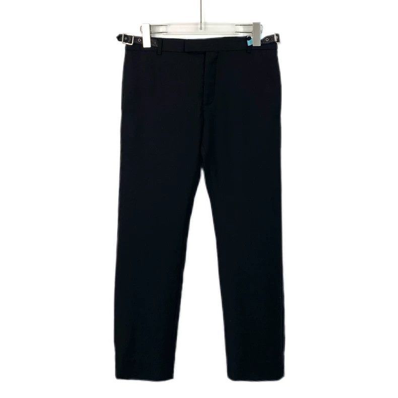 Saint Laurent Paris Saint Laurent Black Wool Relaxed Pants-2505 Size US 32 / EU 48 - 1 Thumbnail