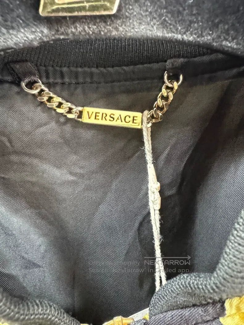 Versace Versace Black gold baroque men's cotton jacket jacket Size US M / EU 48-50 / 2 - 2 Thumbnail
