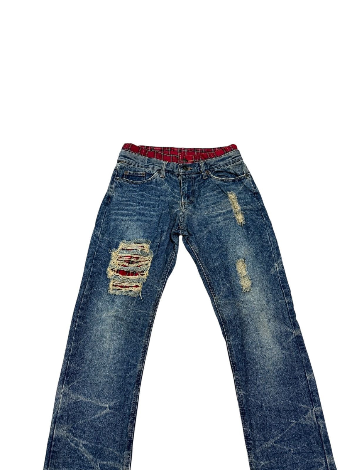 Other DISTRESSED DOUBLE WAIST JEANS Size US 28 / EU 44 - 2 Thumbnail