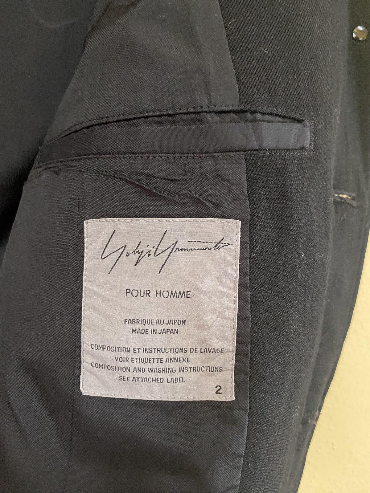Yohji Yamamoto YOHJI YAMAMOTO JACKET SIZE 2 Size US L / EU 52-54 / 3 - 9 Thumbnail