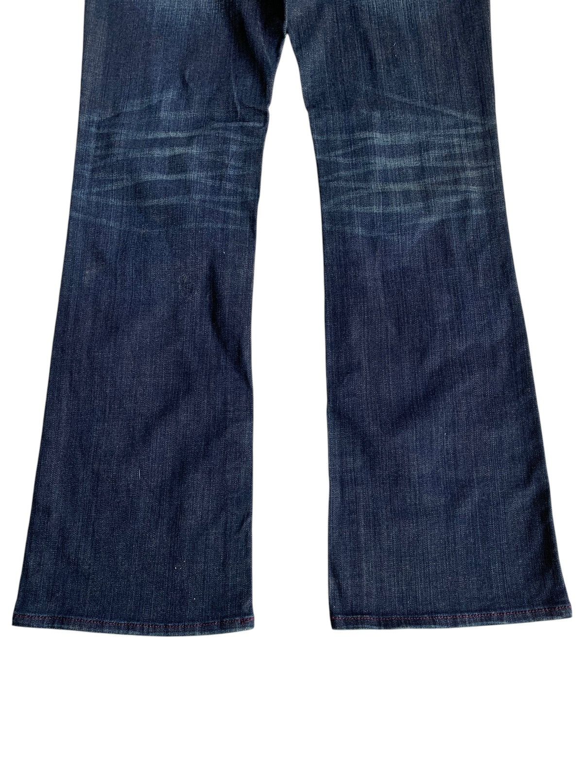 If Six Was Nine × KMRii × Le Grande Bleu (L.G.B.) FLARE💥 ORIRIN JAPANESE PUNK STYLE RUSTY STREACH DENIM 🎌☠️ Size US 32 / EU 48 - 6 Thumbnail
