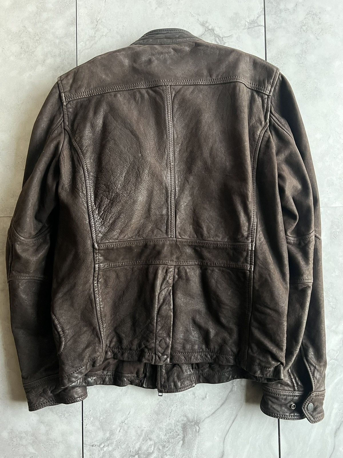 Diesel 2000’s Diesel Coated Leather Military Utility Jacket Size US M / EU 48-50 / 2 - 5 Thumbnail