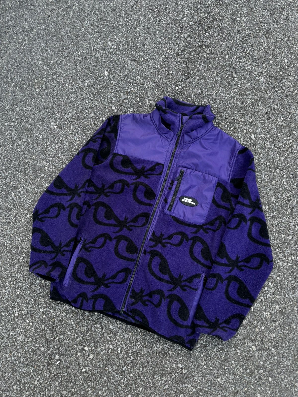 Japanese Brand × No Fear × Vintage No Fear zip polar jacket sherpa logo vintage rap skate y2k Size US XL / EU 56 / 4 - 2 Thumbnail