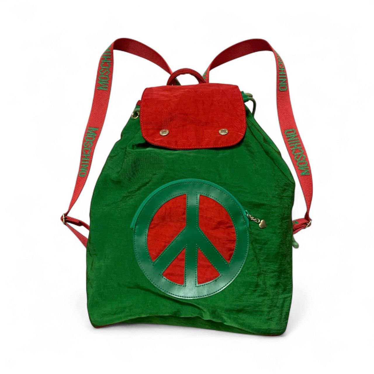Moschino Vintage MOSCHINO ‘Peace’ Striking Colour Backpack Size 14x14 Size ONE SIZE - 1 Thumbnail