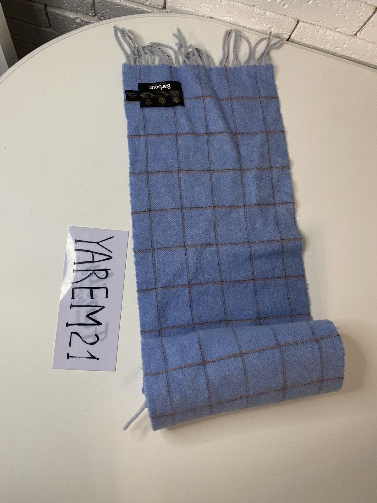 Barbour Barbour lambs wool vintage scarf Size ONE SIZE - 2 Thumbnail